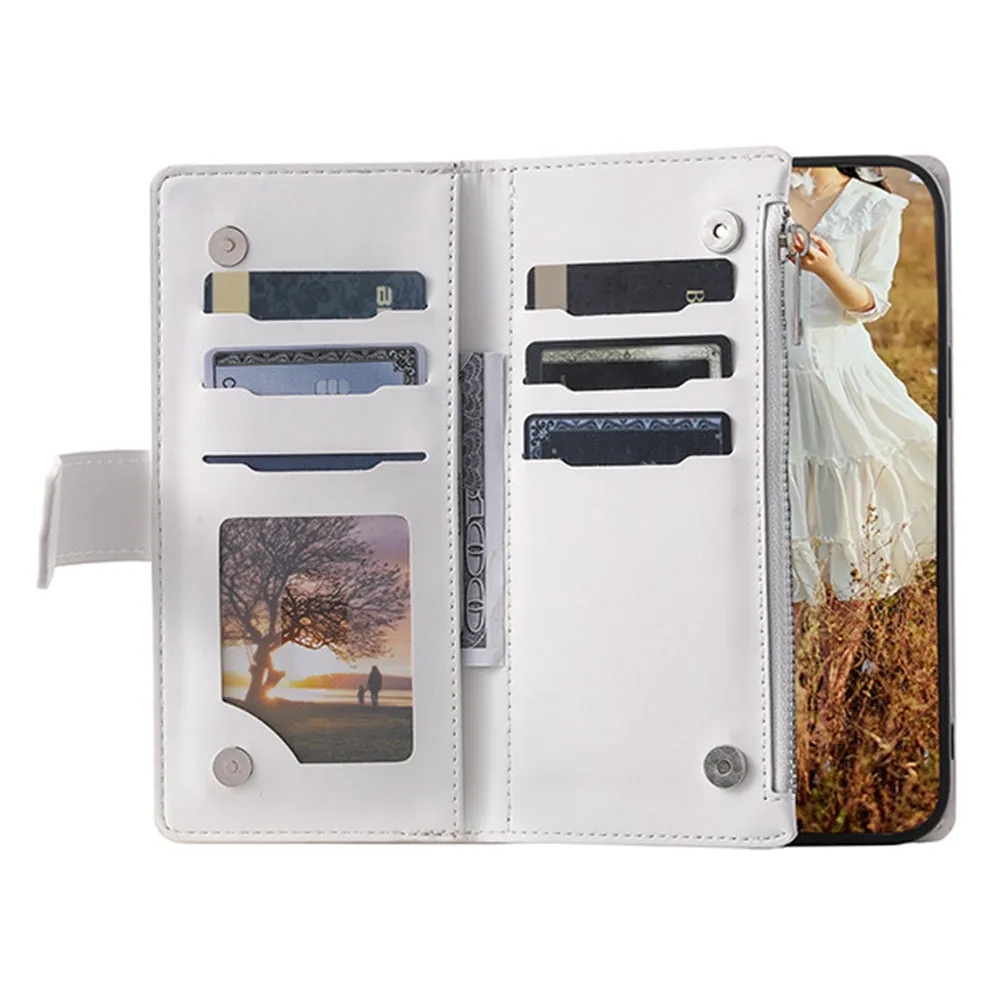005 Style Smartphone Cover for Xiaomi Redmi Note 11 4G (Qualcomm) / Note 11S 4G, Rhombus Texture PU Leather Zipper Pocket Stand Wallet Case with Strap