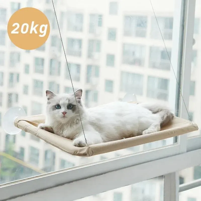 20KG Cat Hammock – Hanging Window Seat, Comfortable and Sturdy Cat Bed