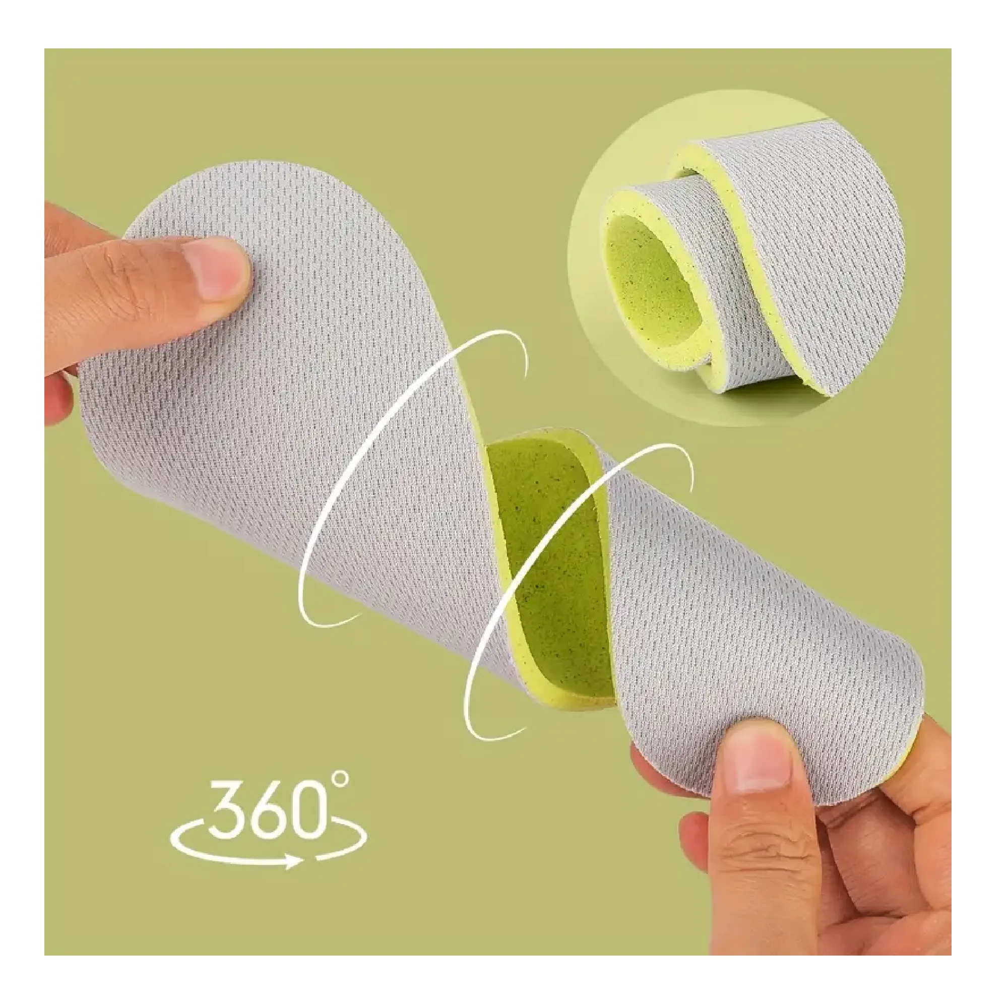 3/5pairs Barefoot Insoles, Gray, Ultra-thin, Oushonai, Female, Non-slip, Male, Sweat-absorbent And Breathable, Not Stuffy, Anti-odor, Soft Bottom, Leather Shoes, Single Shoes, Insoles
