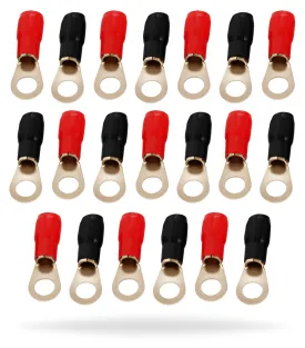 4 Gauge Awg Tinned Pure Copper Lugs Ring Terminals Connectors