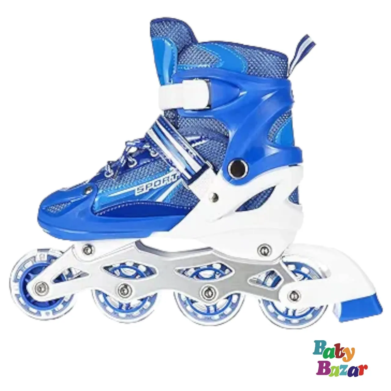 4-wheel Children Adult Kids Roller Skate Shoes |Blue