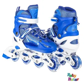 4-wheel Children Adult Kids Roller Skate Shoes |Blue