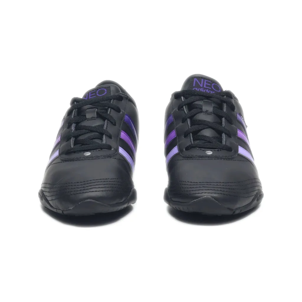 Adidas Neo Label Sport Shoes Leather Black Colour For Women