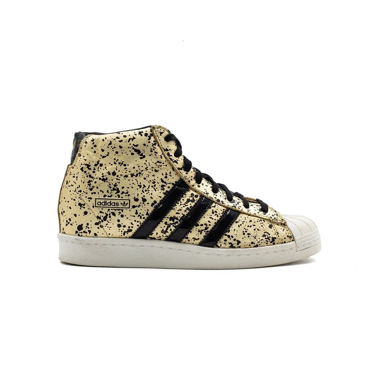 Adidas Superstar High-Top Sneakers Leather Gold Colour For Women