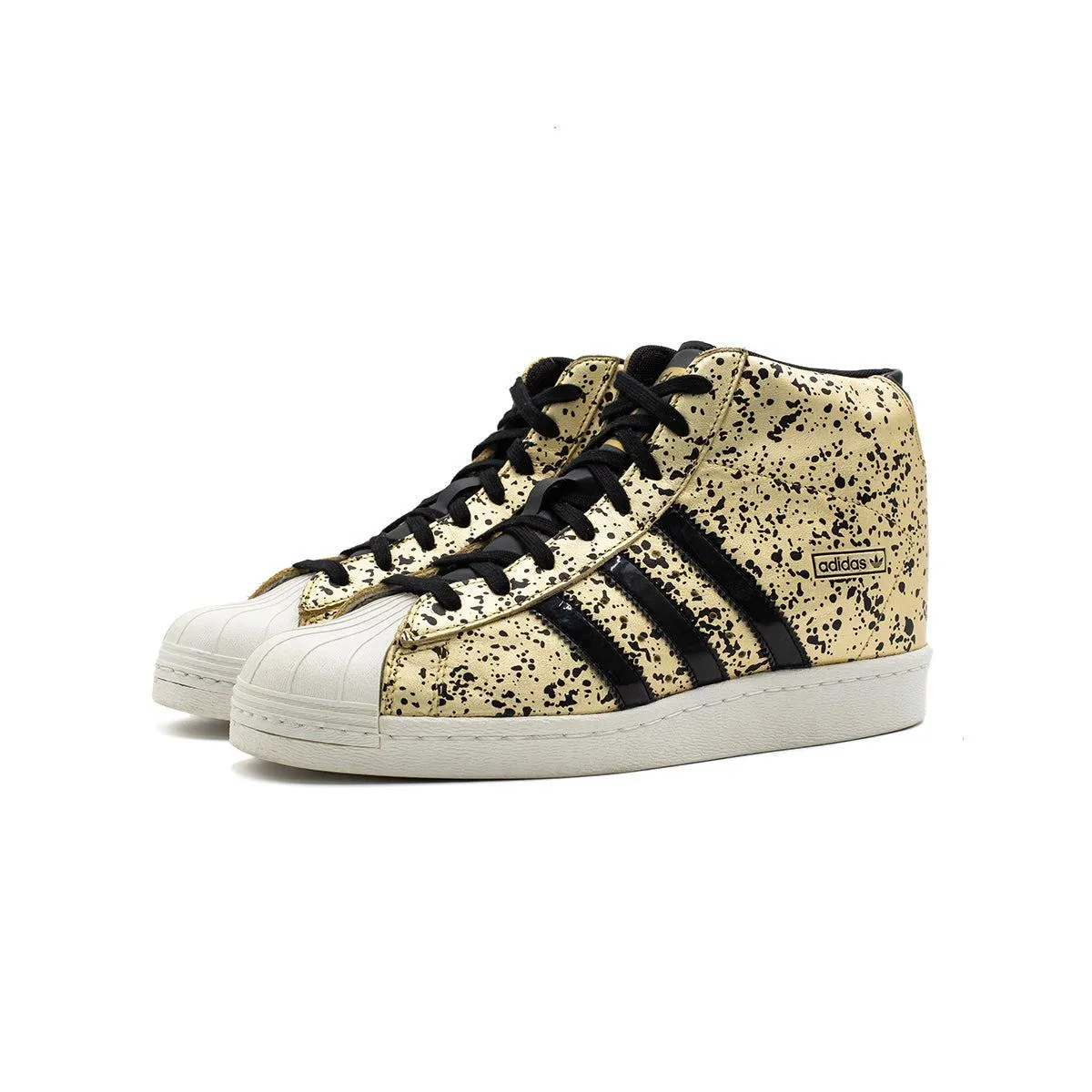 Adidas Superstar High-Top Sneakers Leather Gold Colour For Women