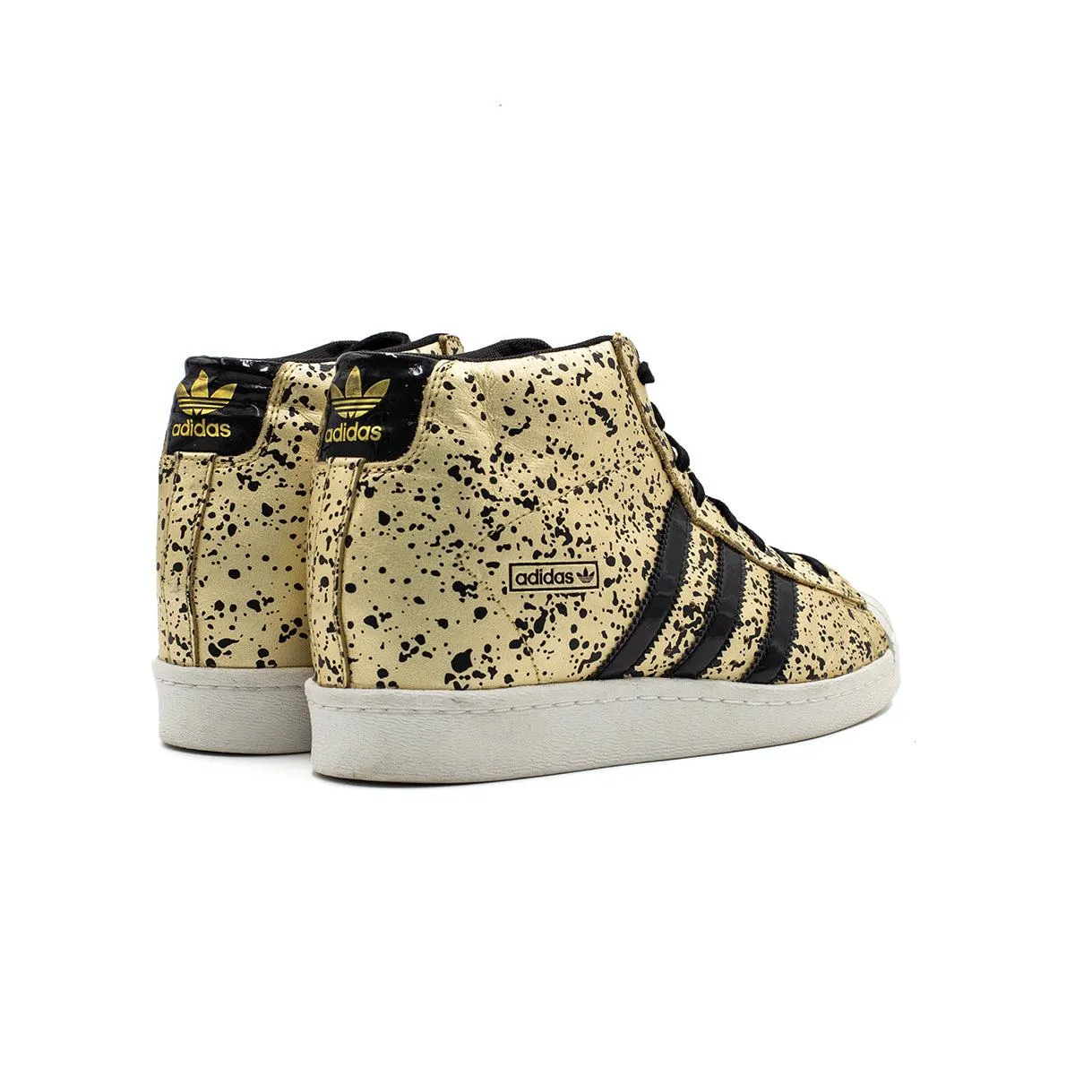 Adidas Superstar High-Top Sneakers Leather Gold Colour For Women