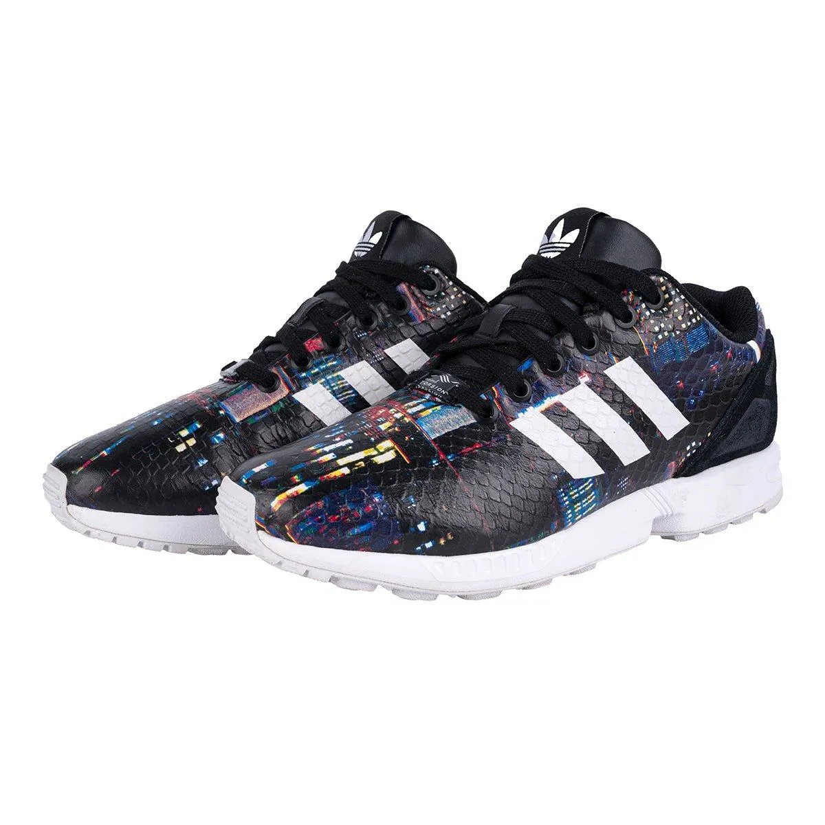 Adidas Zx Flux Low-Top Sneakers Leather Black Colour For Women