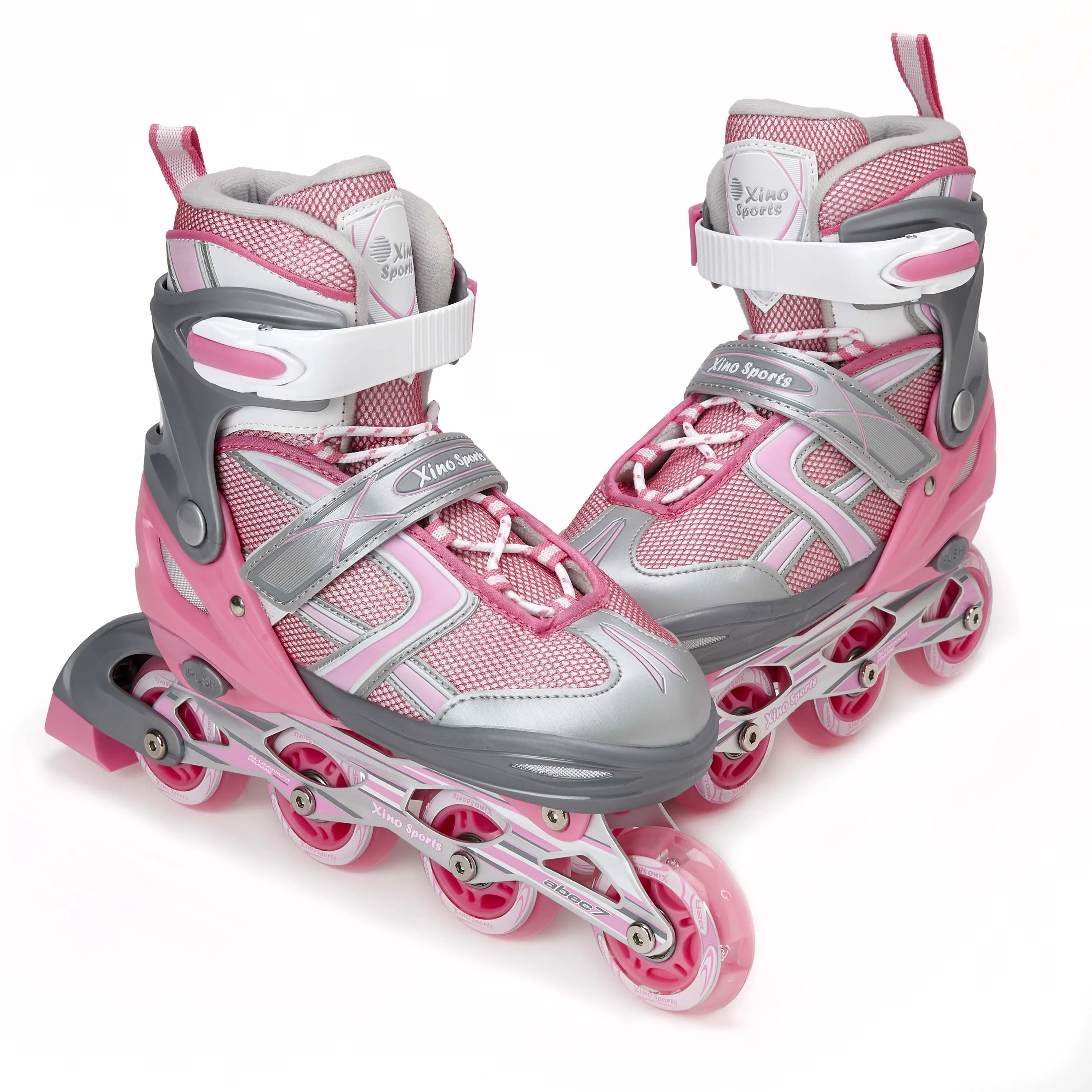 Adjustable Inline Skates for Kids With Light-Up Wheels