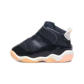 Air Jordan 6 Rings Td Sport Shoes Leather Black Colour For Kids