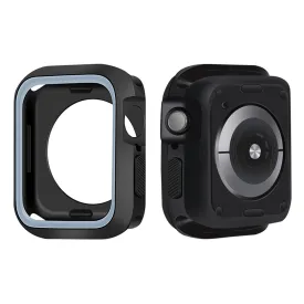 Apple Watch (41mm) dual color silicone cover - Black / Grey
