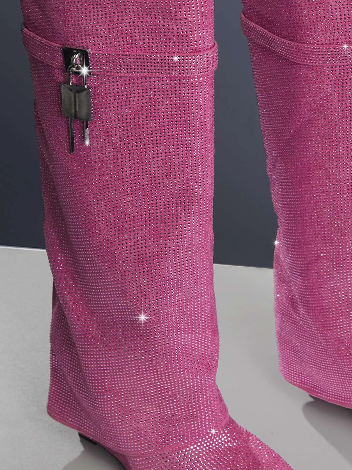 Sparkling Crystal Glitter Boots by Badru: Fashionable and Elegant Footwear