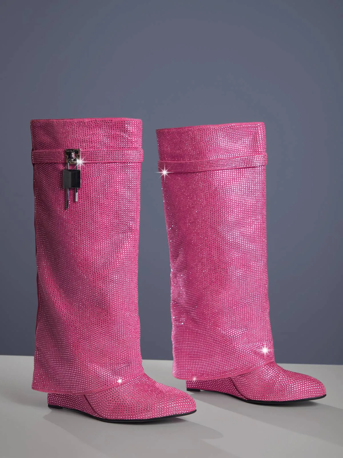 Sparkling Crystal Glitter Boots by Badru: Fashionable and Elegant Footwear