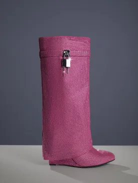 Sparkling Crystal Glitter Boots by Badru: Fashionable and Elegant Footwear