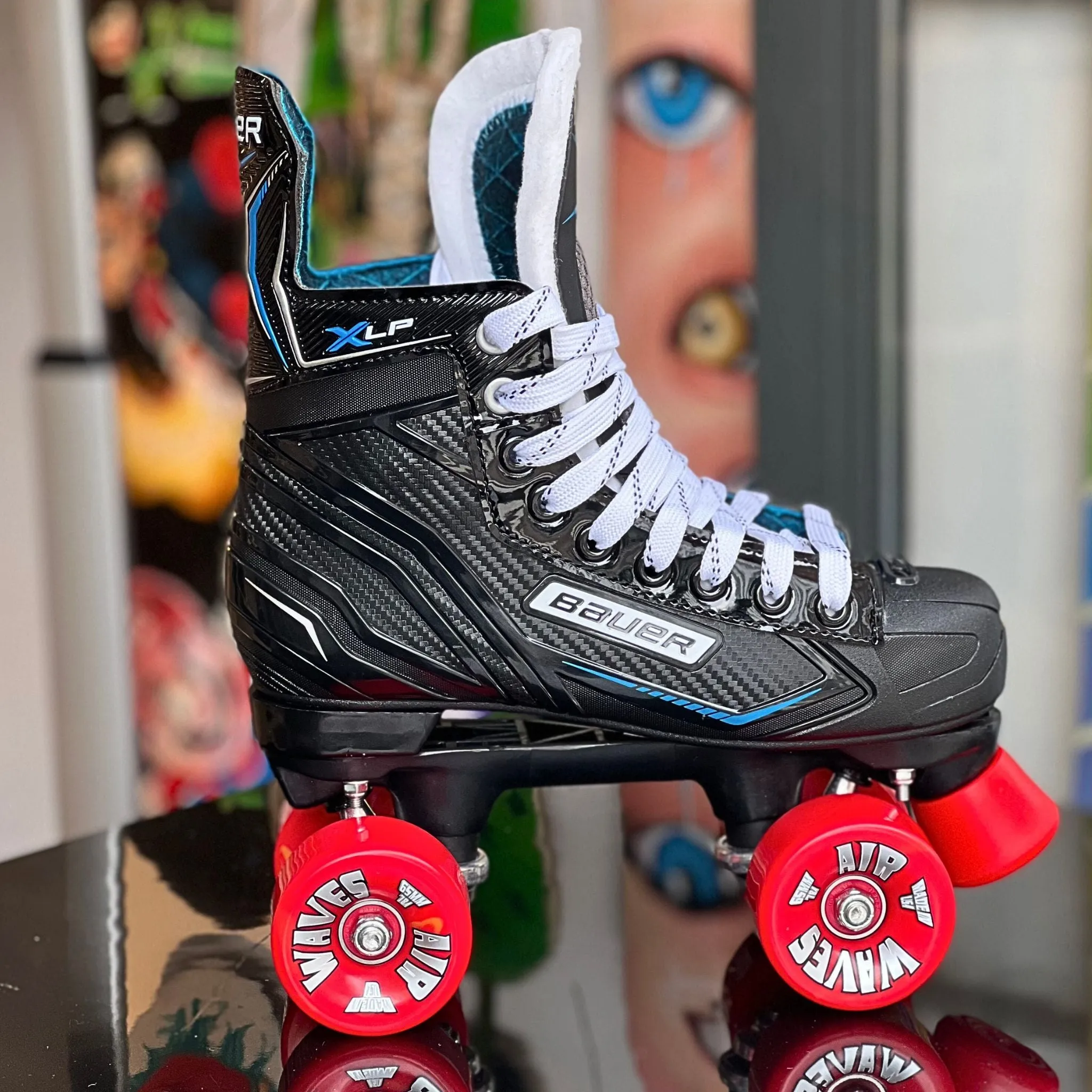 Bauer X-LP Quad Roller Skates with Airwaves Wheels