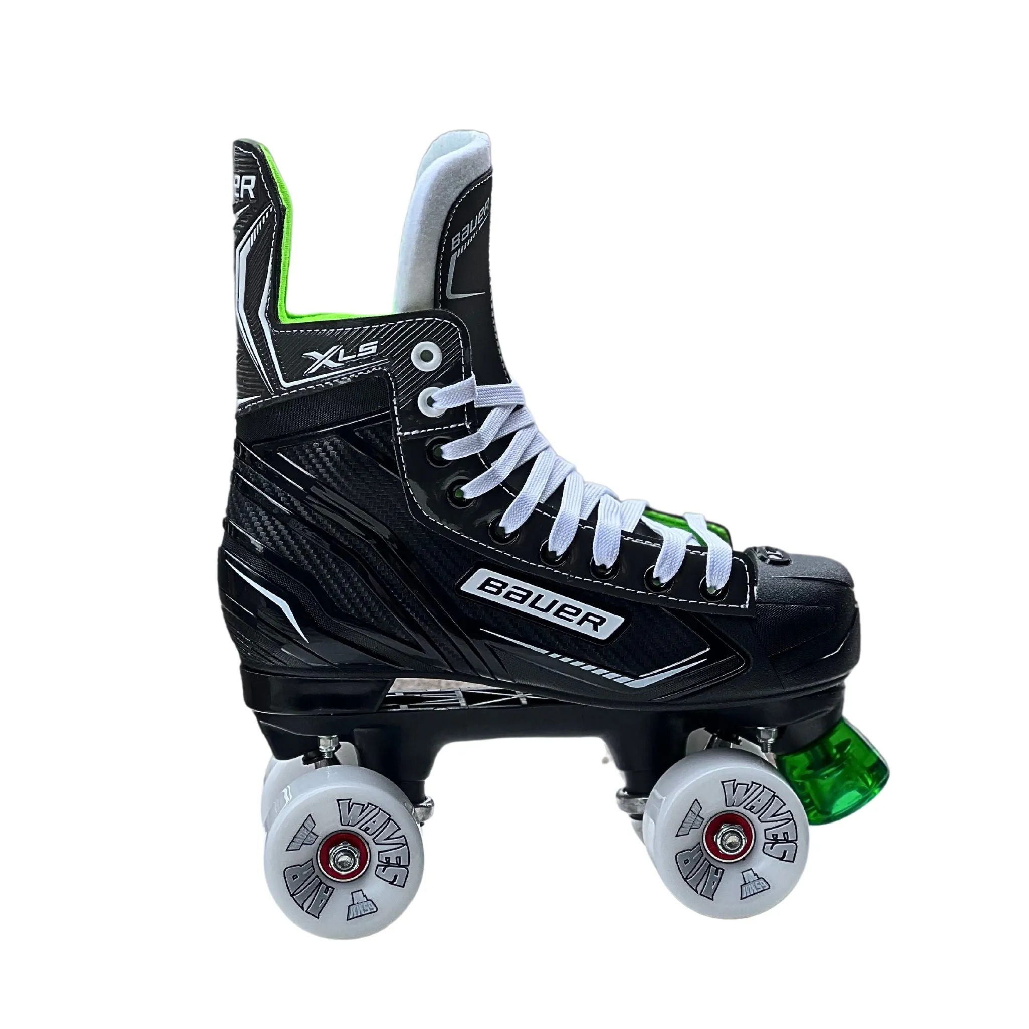 Bauer X-LS Quad Roller Skates with Airwaves Wheels