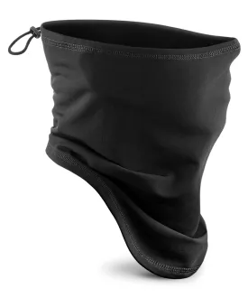 Black - Softshell sports tech neck warmer