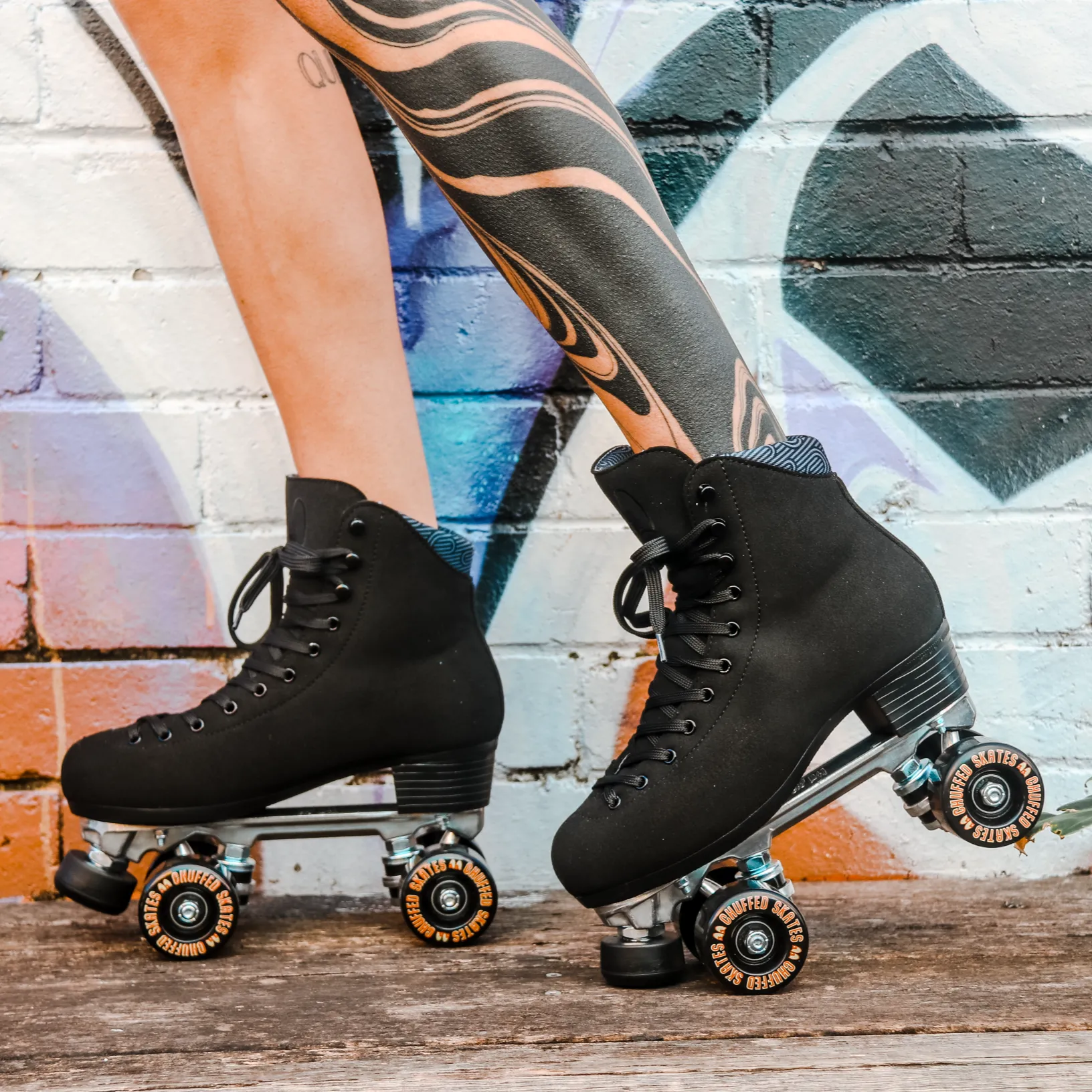 Chuffed Skates - Wanderer Roller Skates - Vegan Black