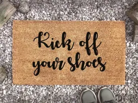 Coolspod- Outdoor Mat- Kick Off Your Shoes, Custom Coir Welcome Doormat, Home Decor, Housewarming Gift