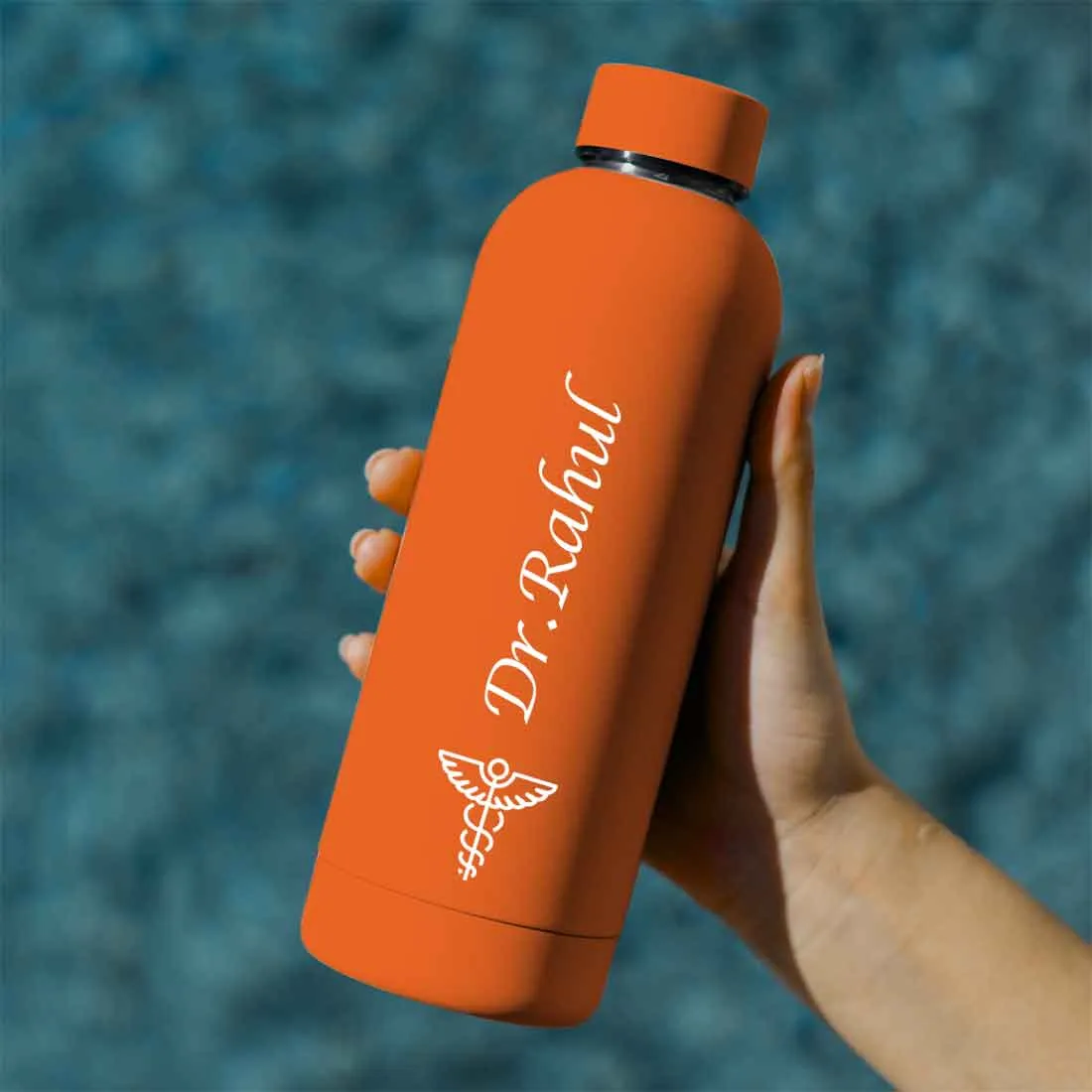 Custom Insulated Water Bottles for Doctors - Stainless Steel, BPA-Free, Leakproof Water Bottles for Travel, Hospital, Gym, and Home