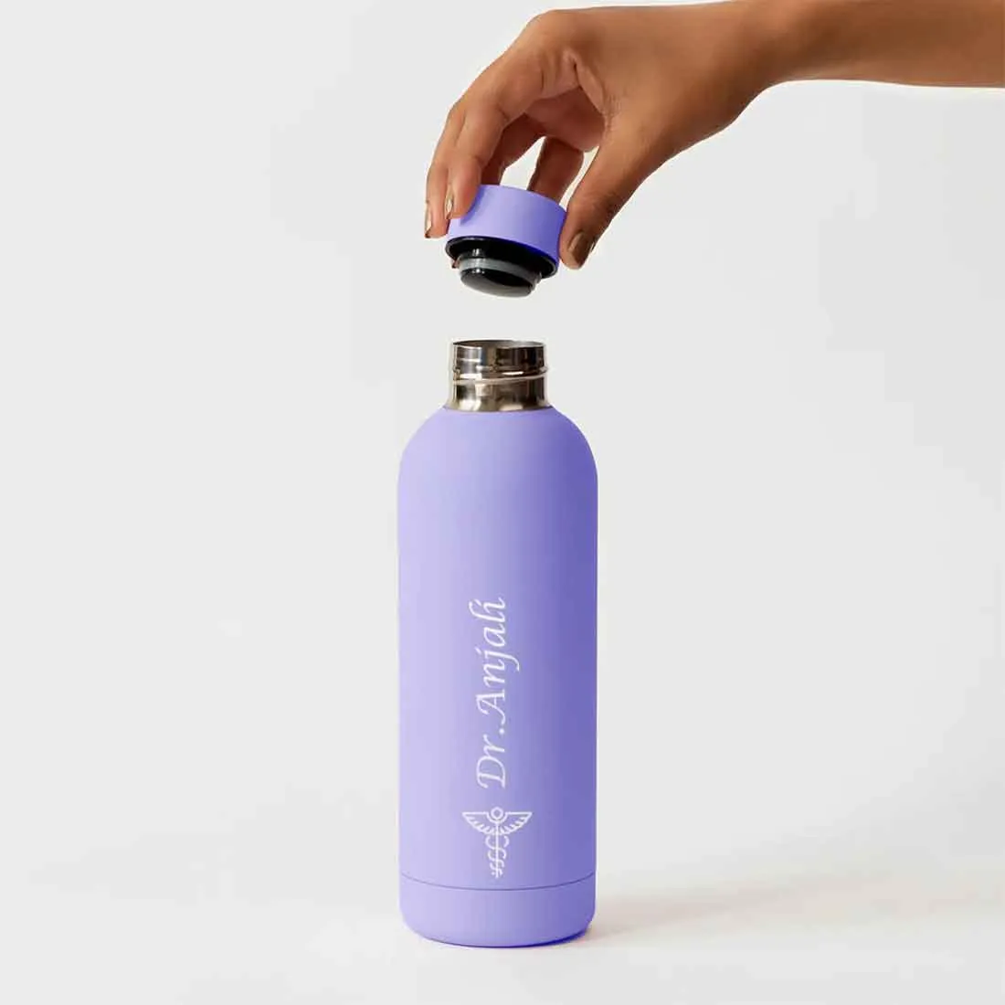 Custom Insulated Water Bottles for Doctors - Stainless Steel, BPA-Free, Leakproof Water Bottles for Travel, Hospital, Gym, and Home