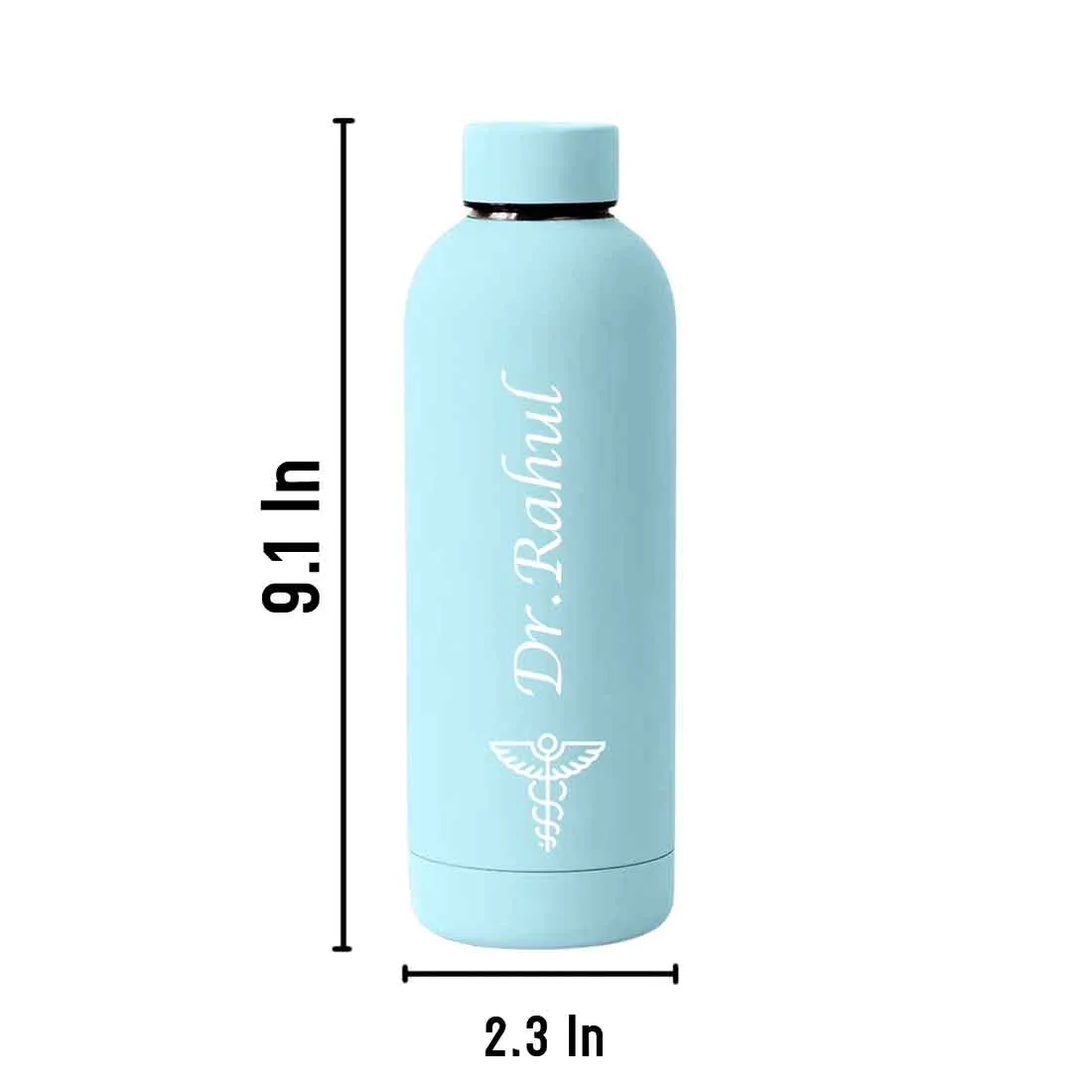 Custom Insulated Water Bottles for Doctors - Stainless Steel, BPA-Free, Leakproof Water Bottles for Travel, Hospital, Gym, and Home