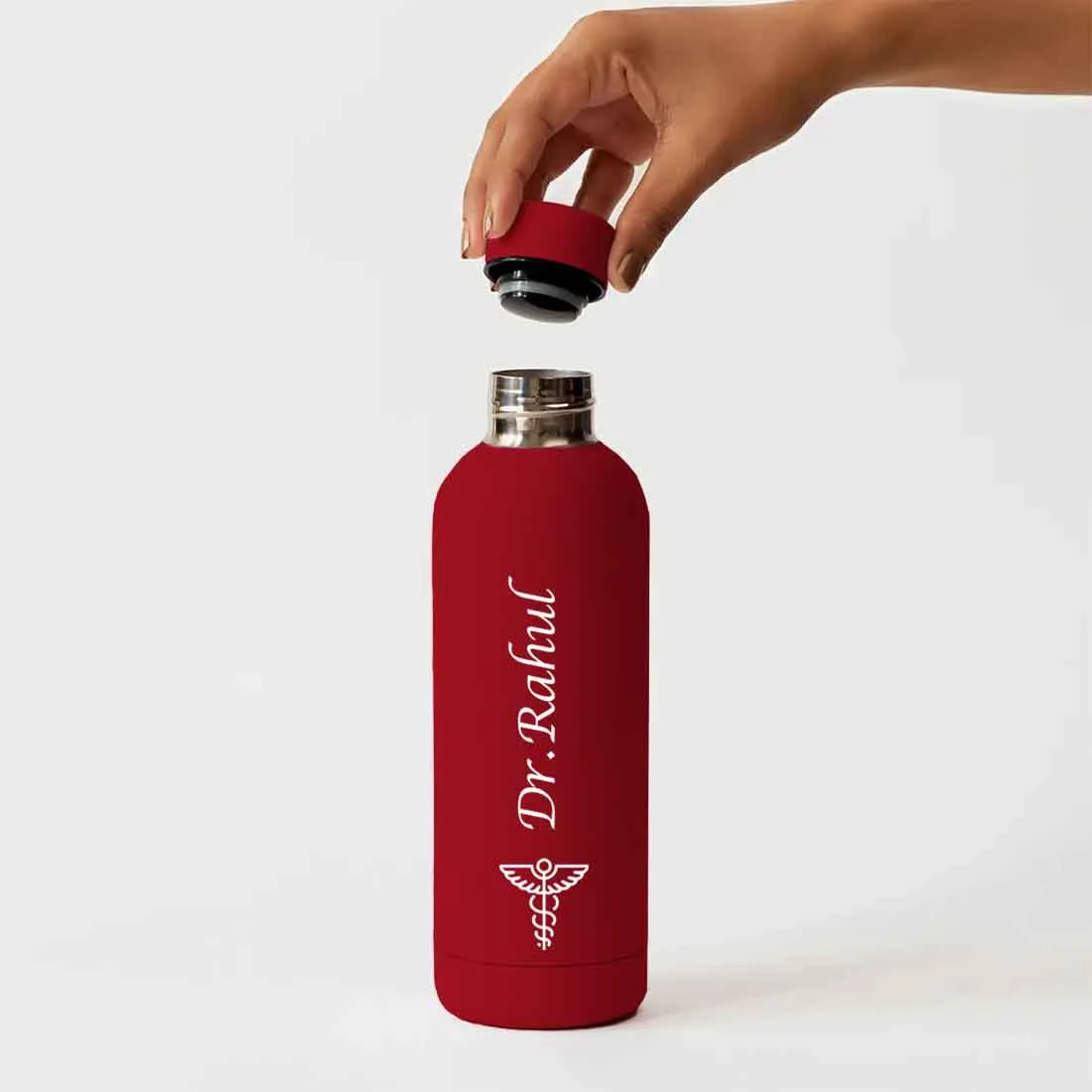Custom Insulated Water Bottles for Doctors - Stainless Steel, BPA-Free, Leakproof Water Bottles for Travel, Hospital, Gym, and Home