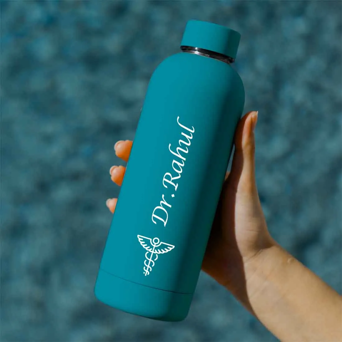 Custom Insulated Water Bottles for Doctors - Stainless Steel, BPA-Free, Leakproof Water Bottles for Travel, Hospital, Gym, and Home