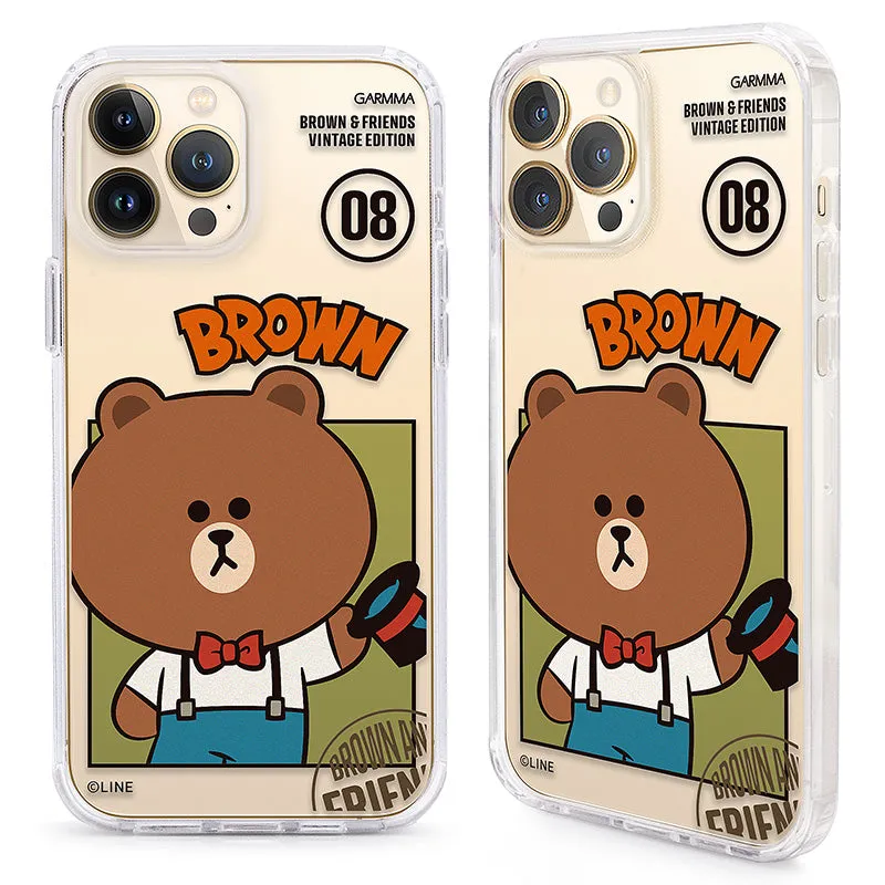 GARMMA Line Friends Vintage Edition Air Cushion TPU PC Back Case Cover