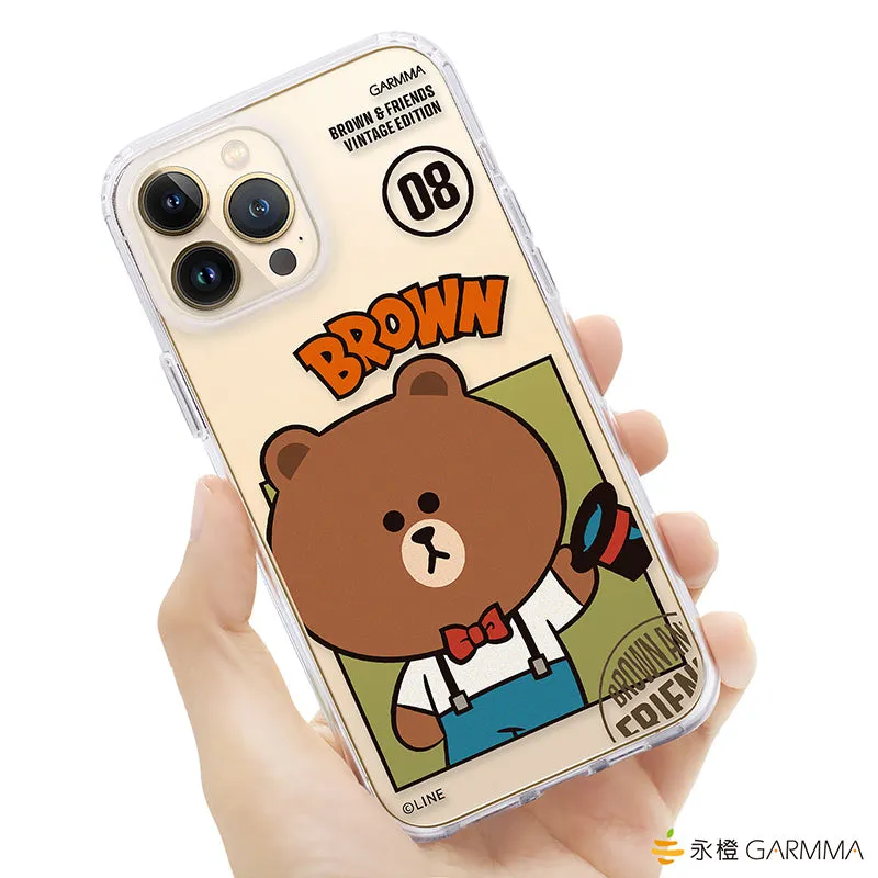 GARMMA Line Friends Vintage Edition Air Cushion TPU PC Back Case Cover