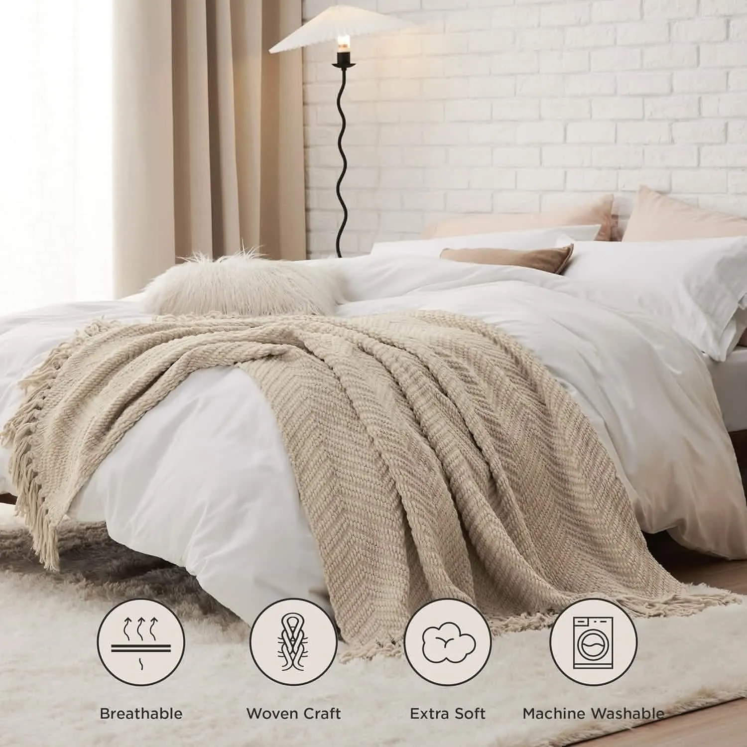 GentleSoft Versatile Knit Woven Chenille Blanket