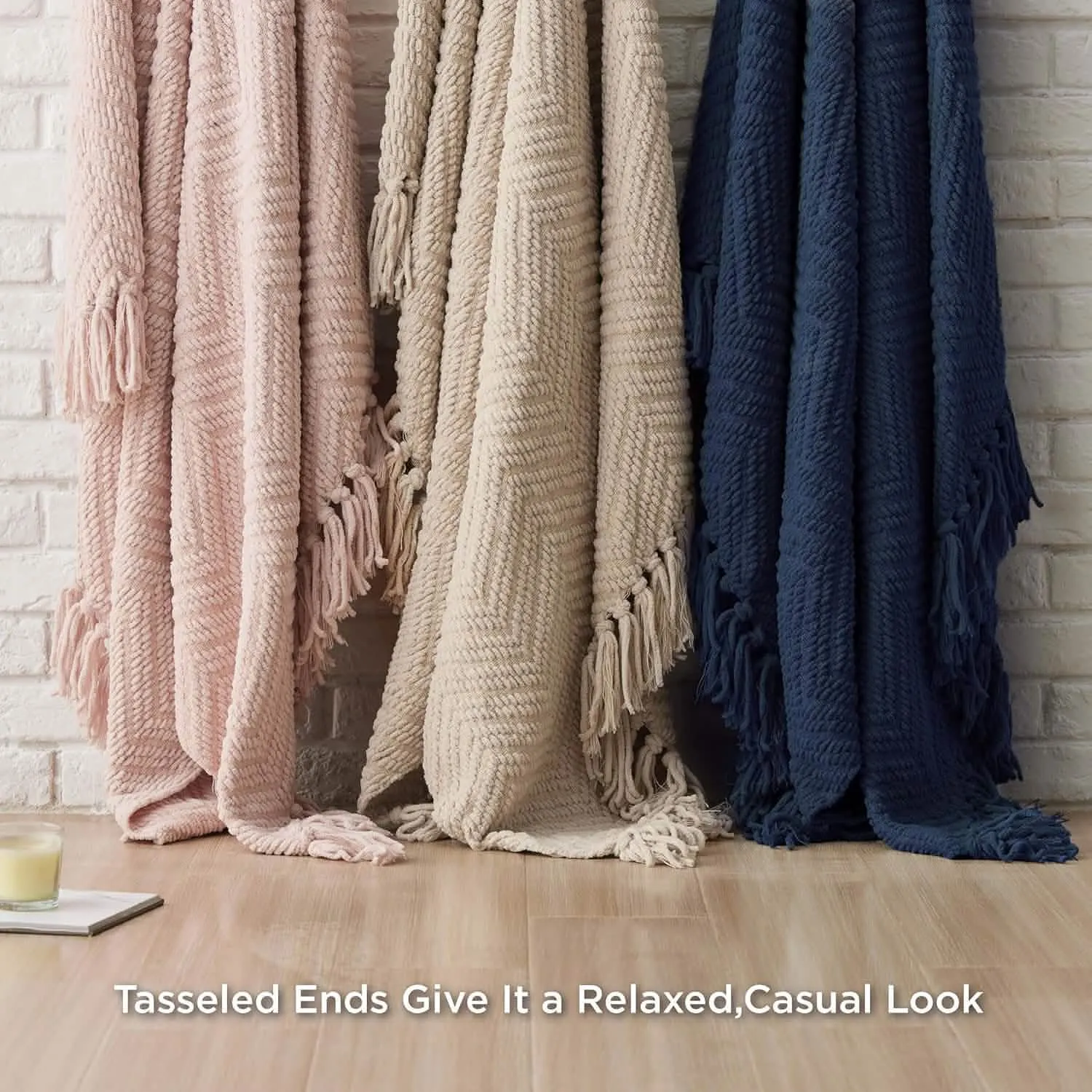 GentleSoft Versatile Knit Woven Chenille Blanket
