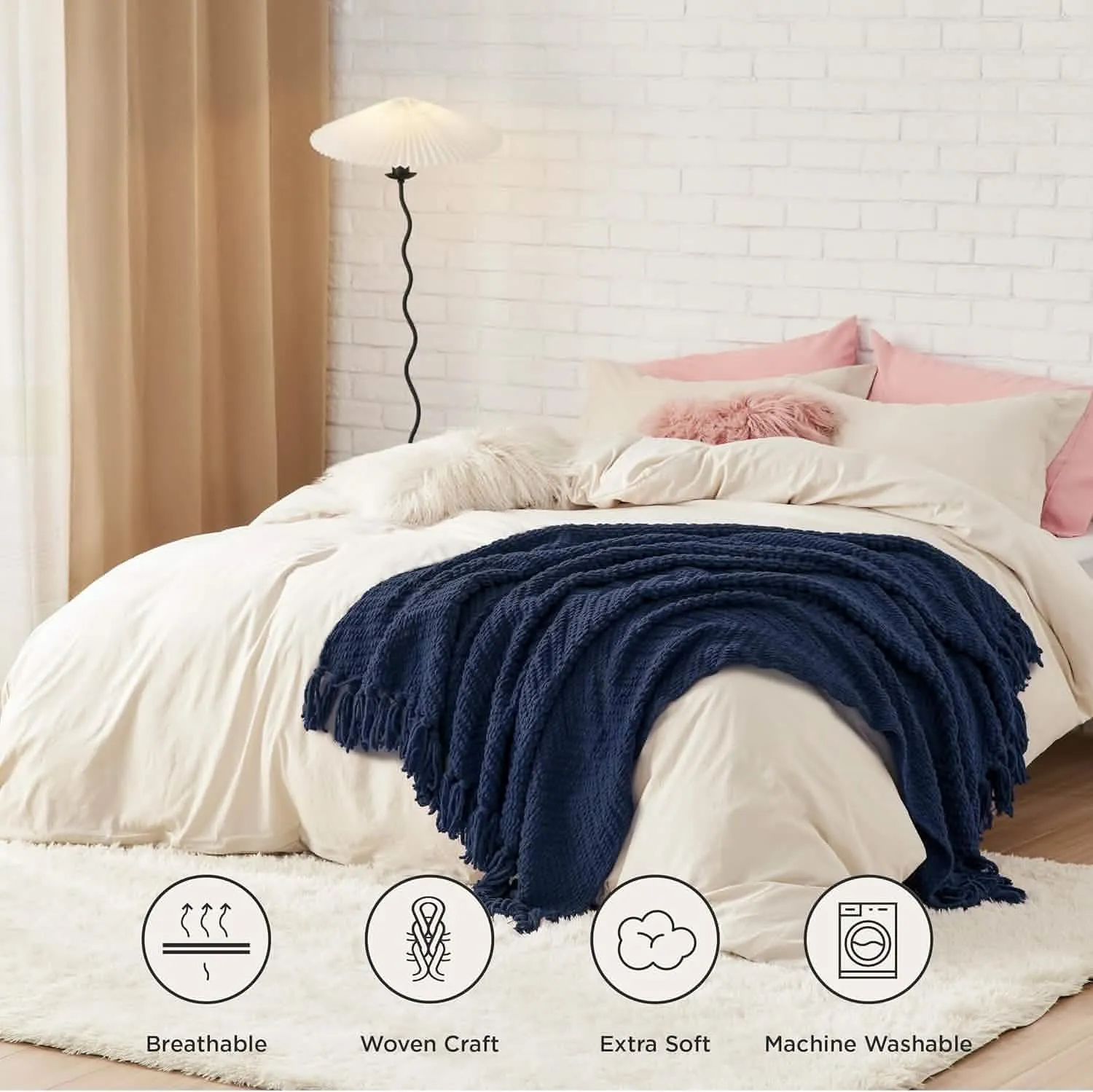 GentleSoft Versatile Knit Woven Chenille Blanket