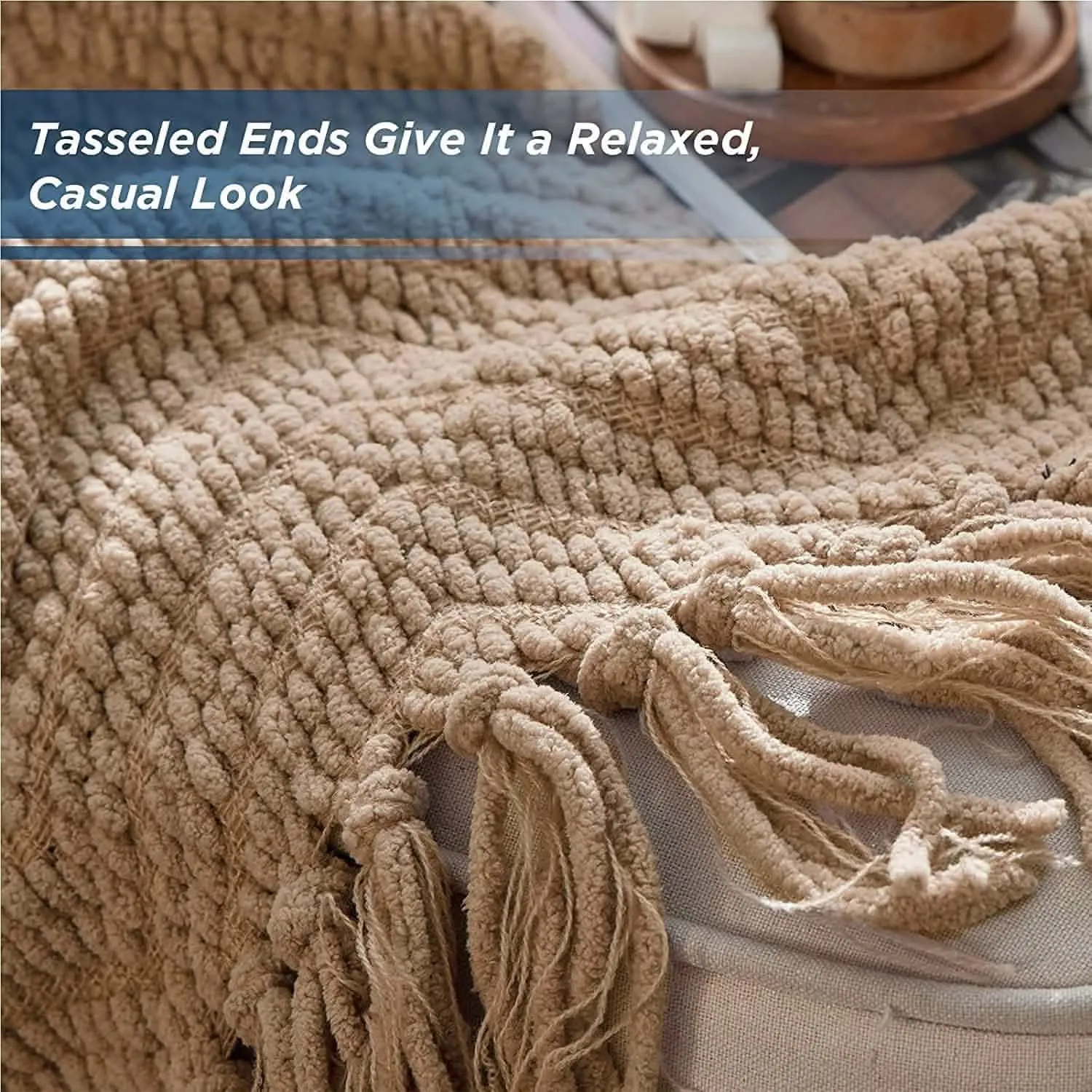 GentleSoft Versatile Knit Woven Chenille Blanket
