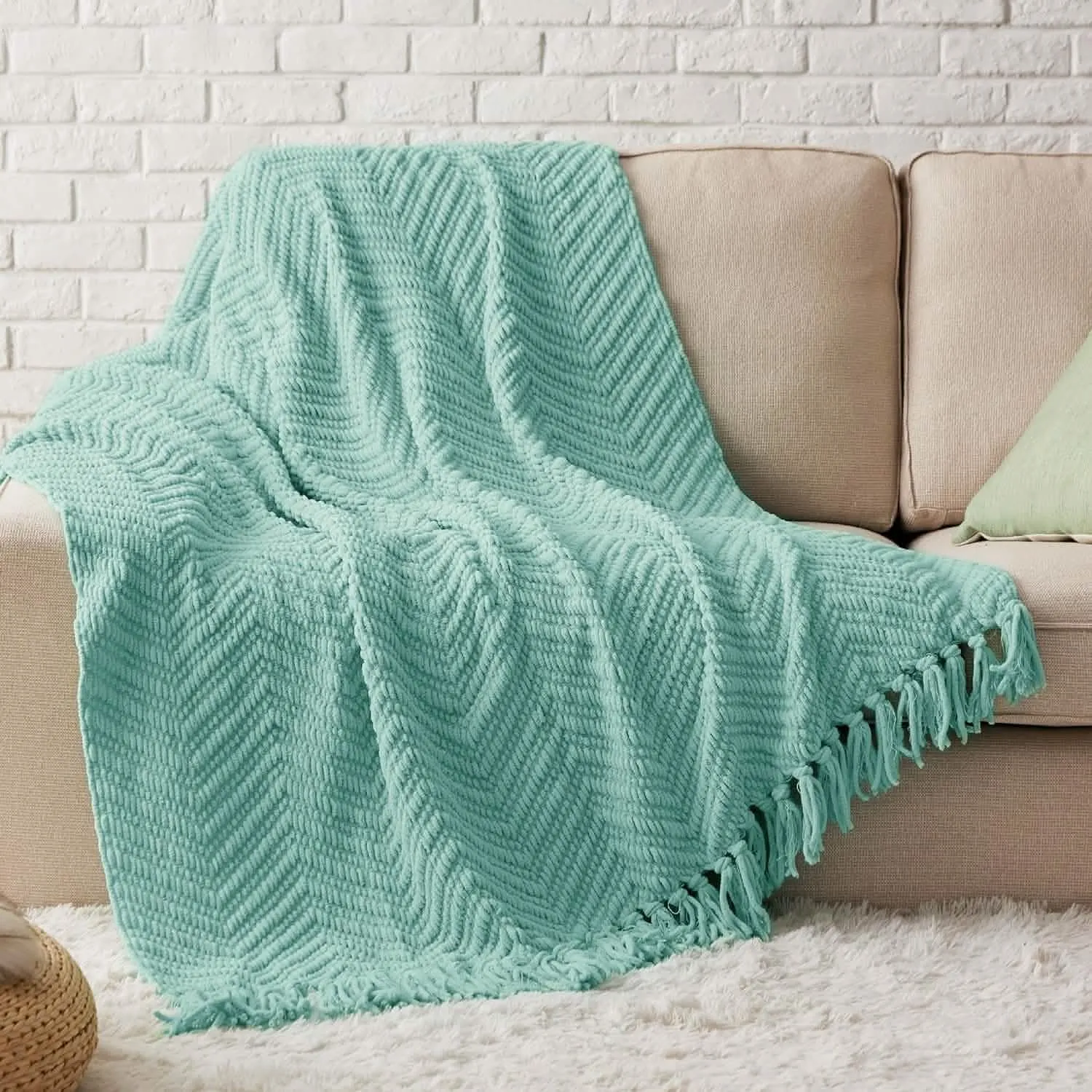 GentleSoft Versatile Knit Woven Chenille Blanket