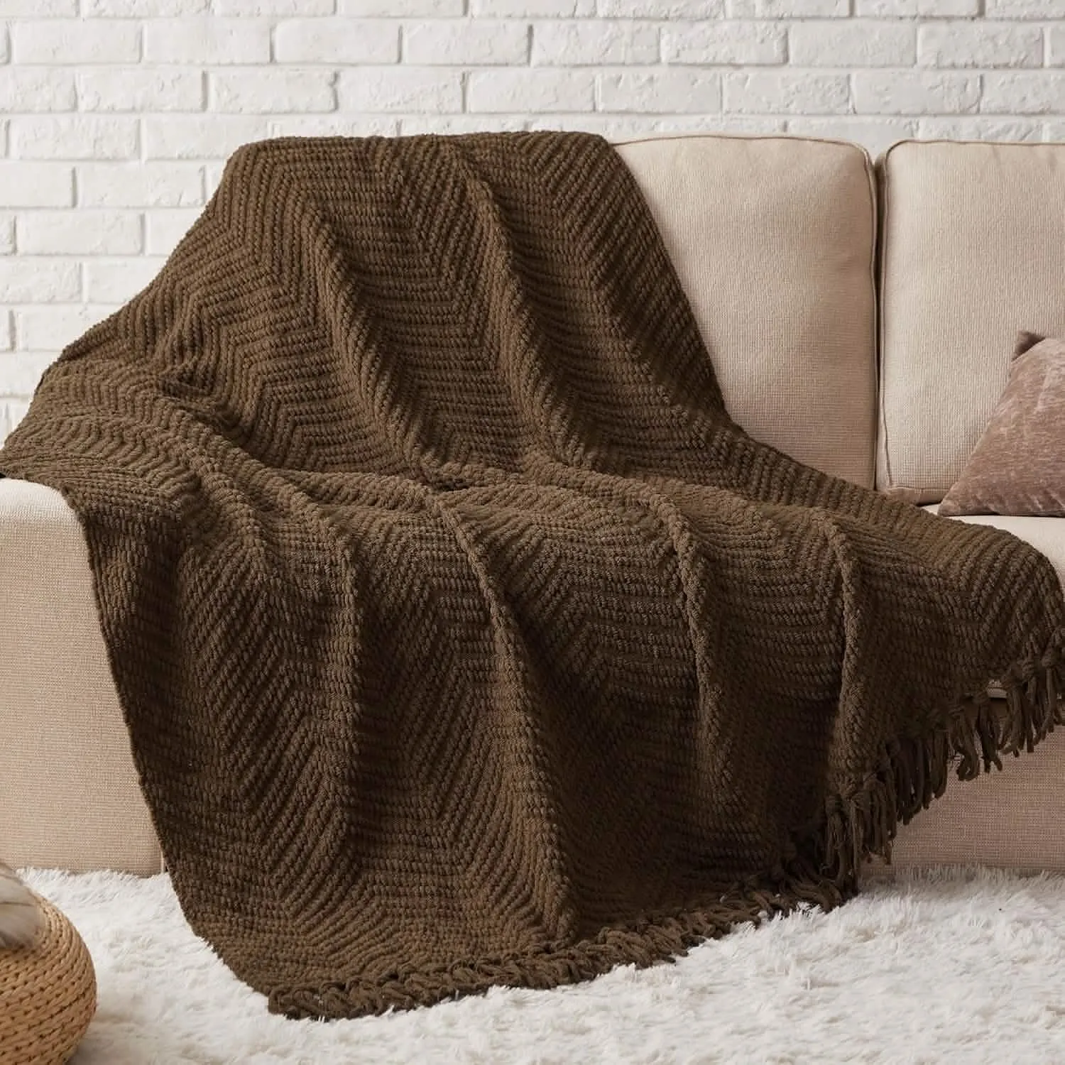 GentleSoft Versatile Knit Woven Chenille Blanket