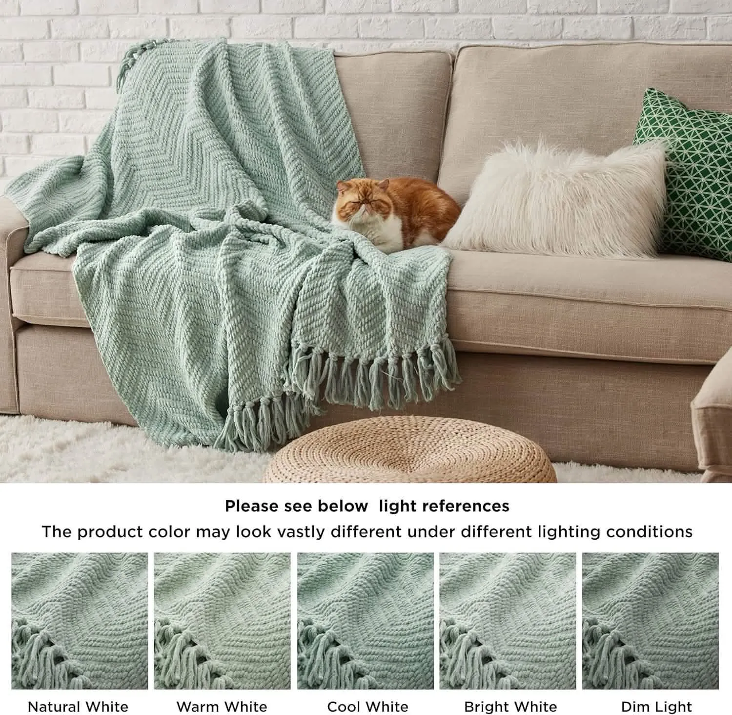 GentleSoft Versatile Knit Woven Chenille Blanket