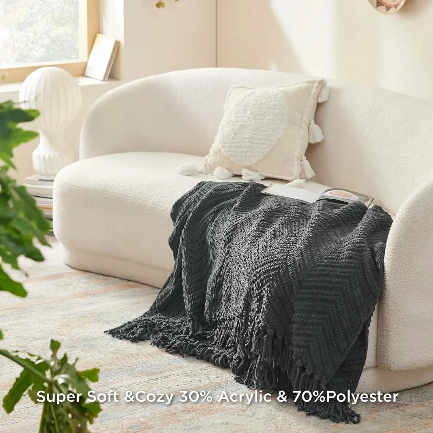 GentleSoft Versatile Knit Woven Chenille Blanket