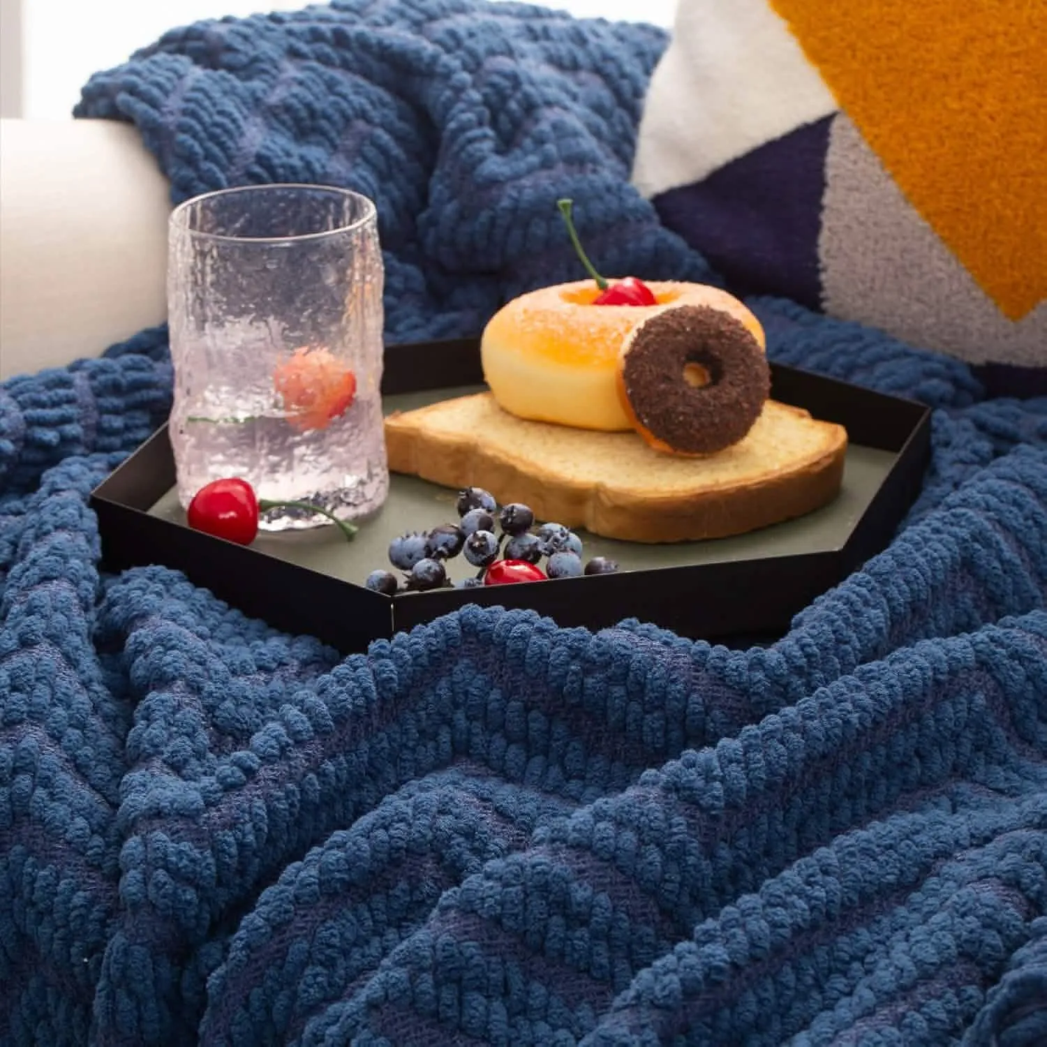 GentleSoft Versatile Knit Woven Chenille Blanket