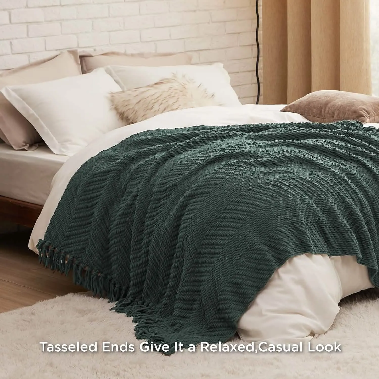 GentleSoft Versatile Knit Woven Chenille Blanket