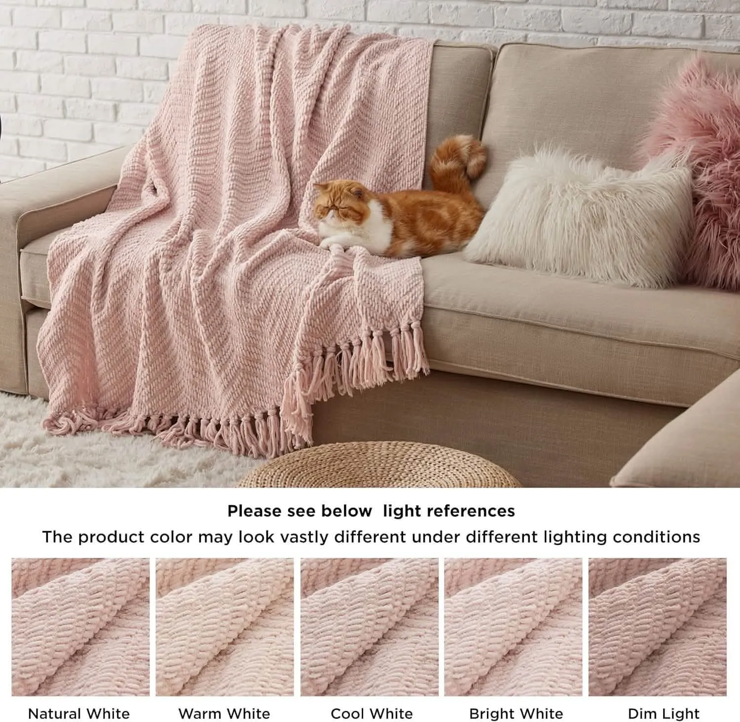 GentleSoft Versatile Knit Woven Chenille Blanket
