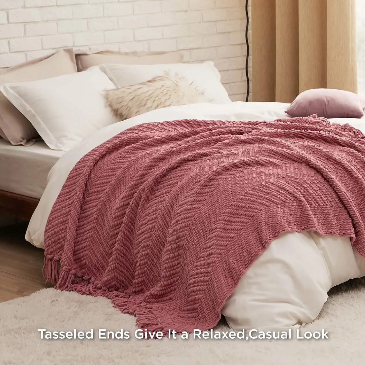 GentleSoft Versatile Knit Woven Chenille Blanket