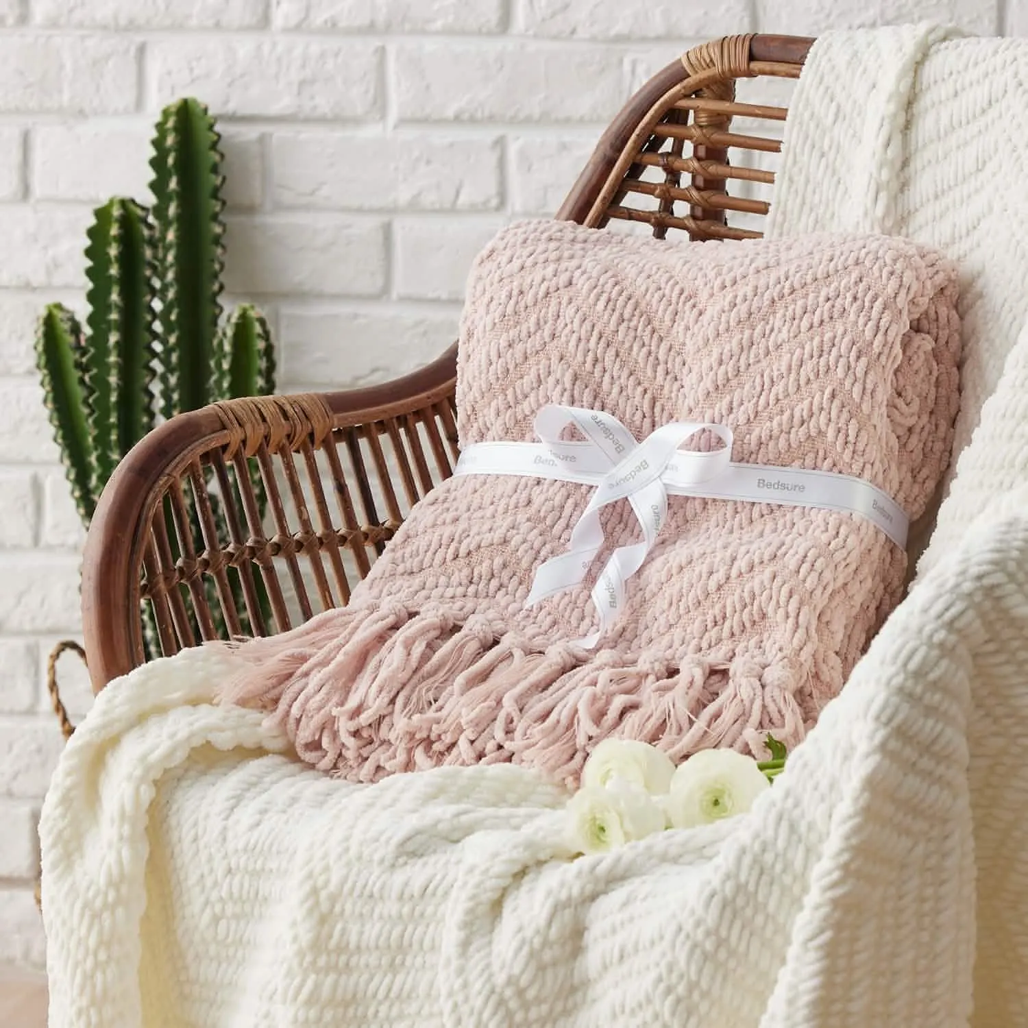 GentleSoft Versatile Knit Woven Chenille Blanket