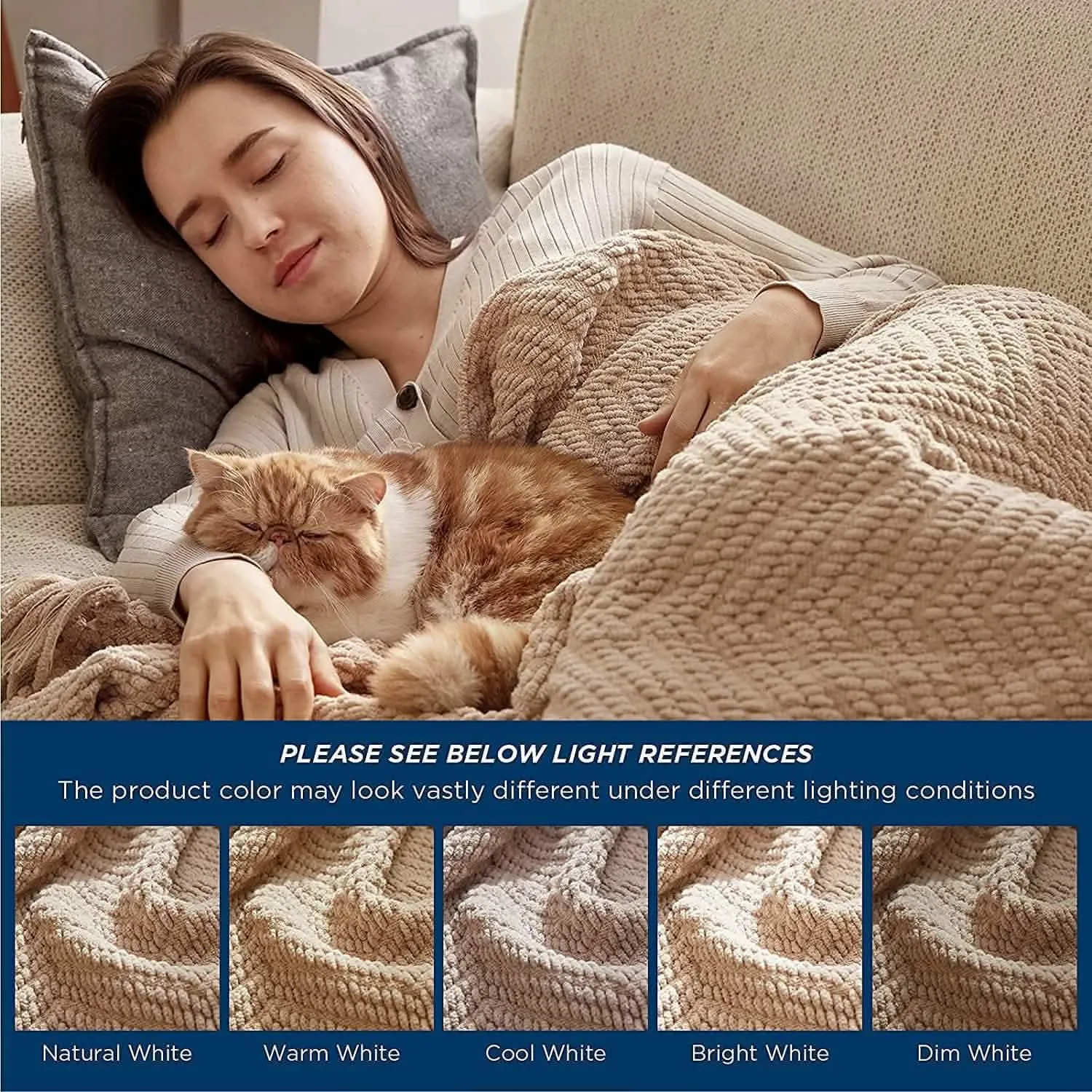 GentleSoft Versatile Knit Woven Chenille Blanket