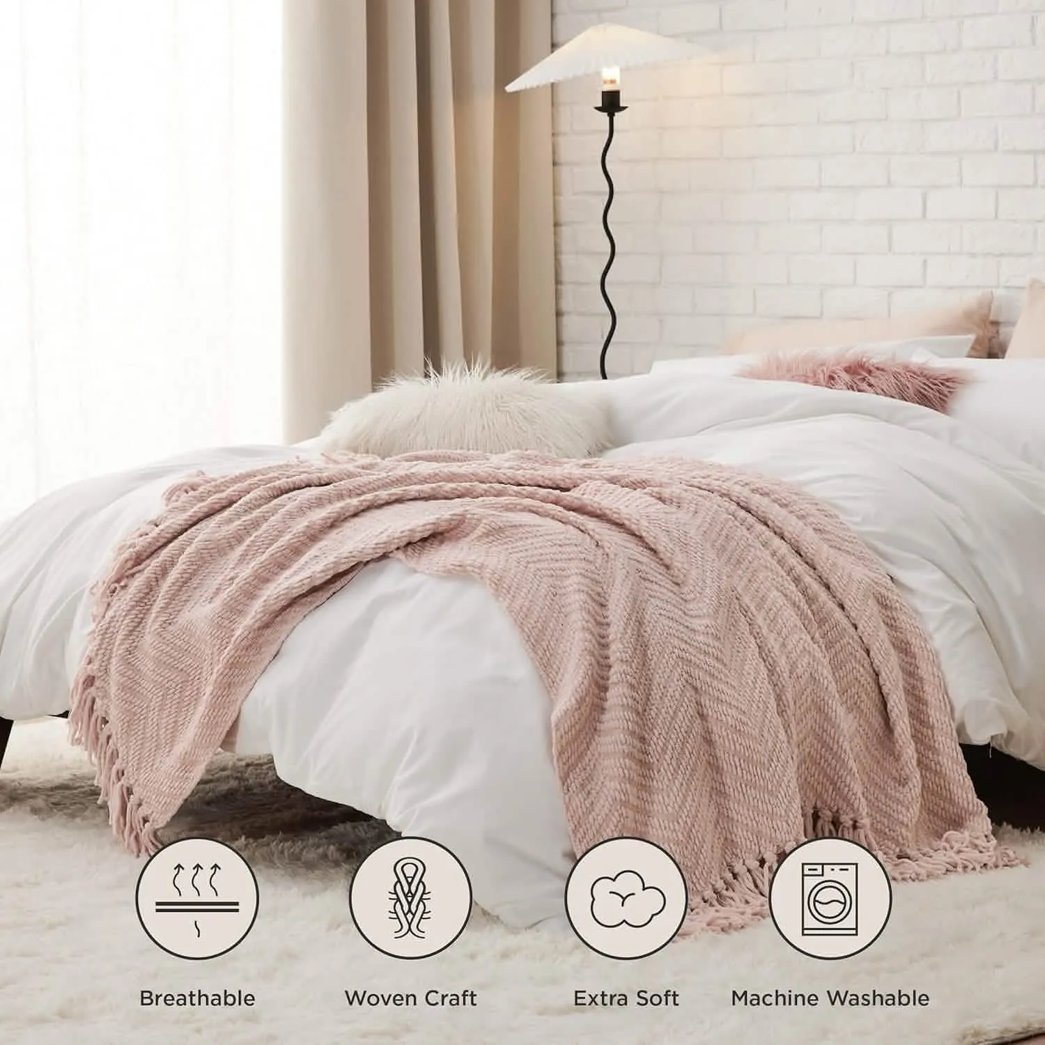 GentleSoft Versatile Knit Woven Chenille Blanket