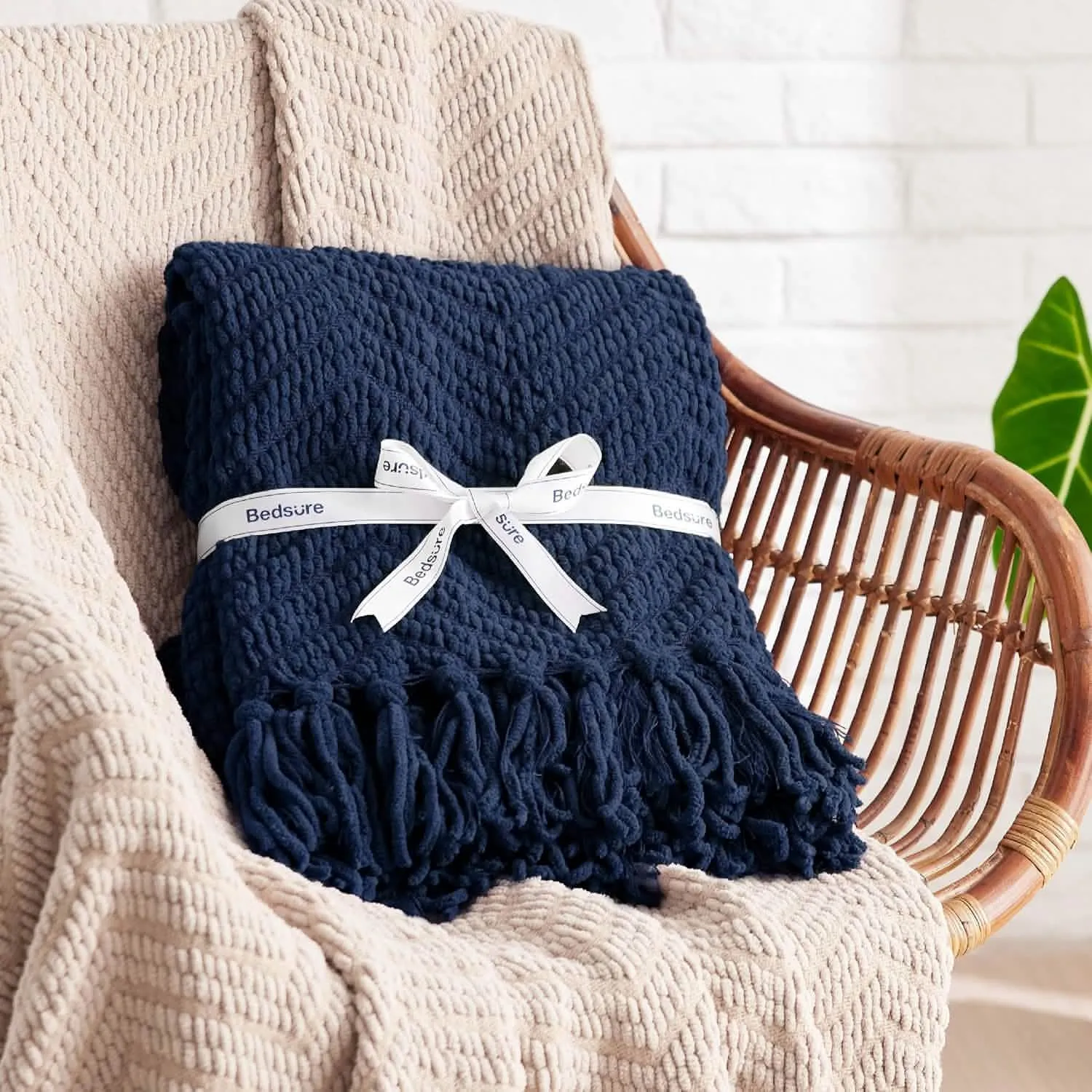 GentleSoft Versatile Knit Woven Chenille Blanket