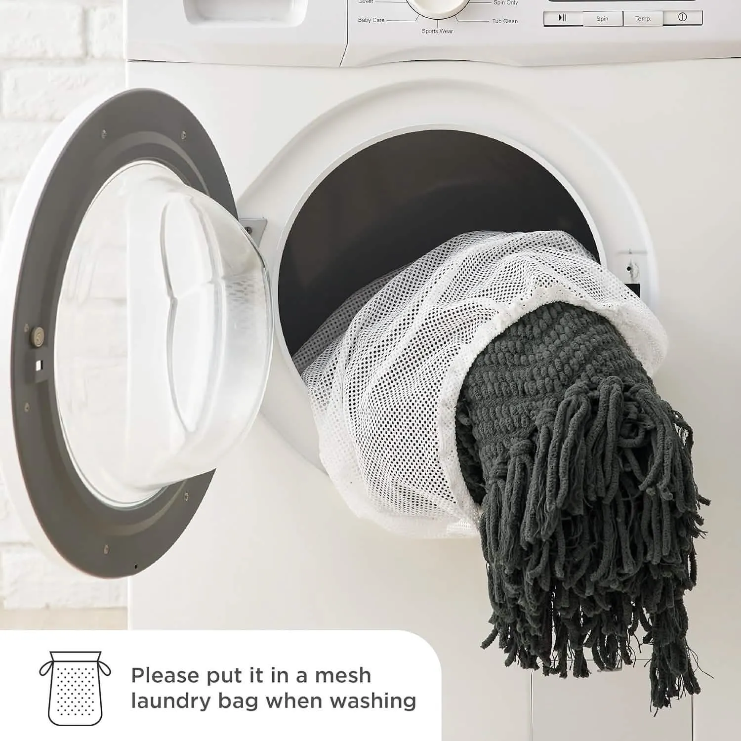 GentleSoft Versatile Knit Woven Chenille Blanket