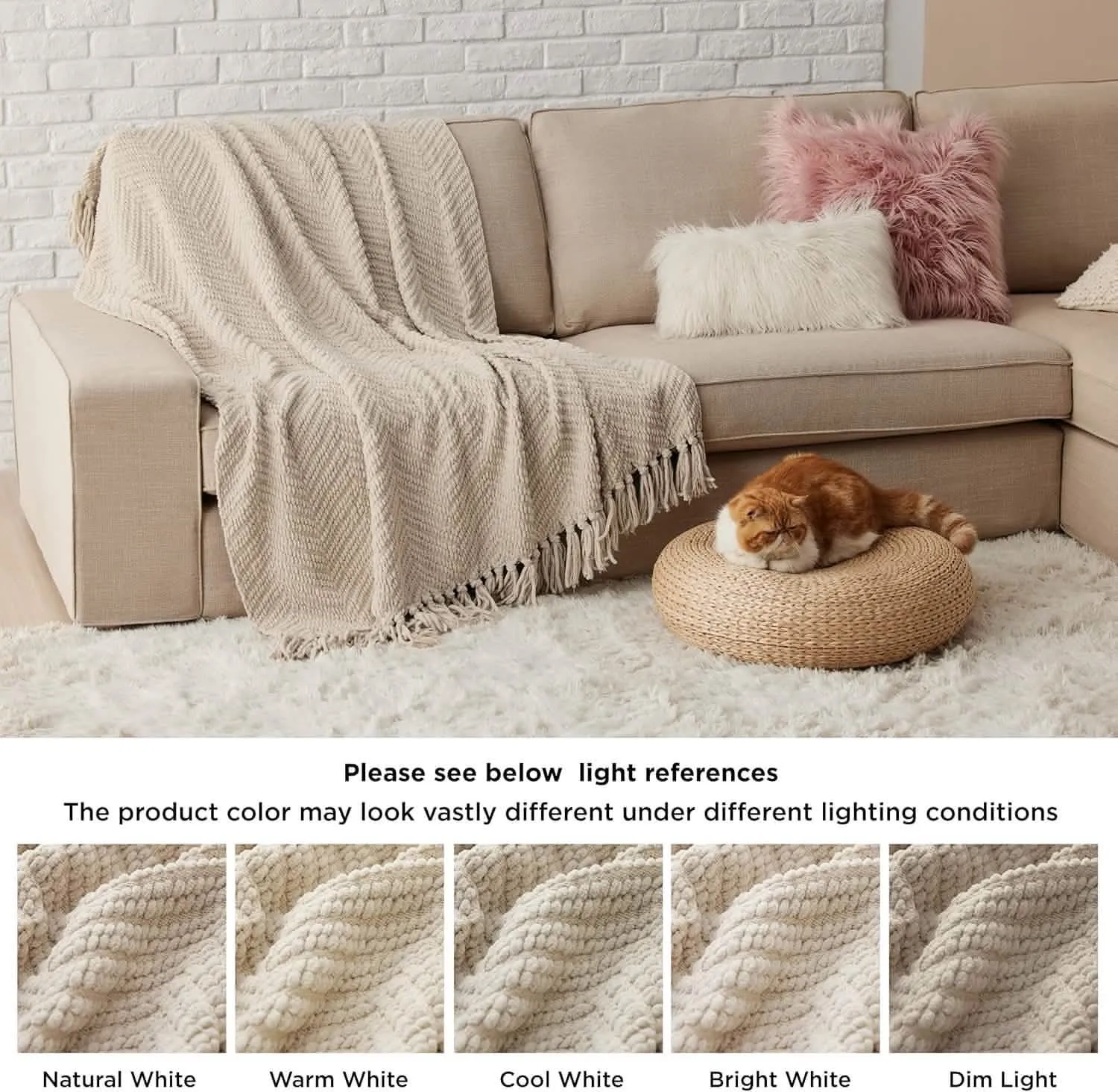 GentleSoft Versatile Knit Woven Chenille Blanket
