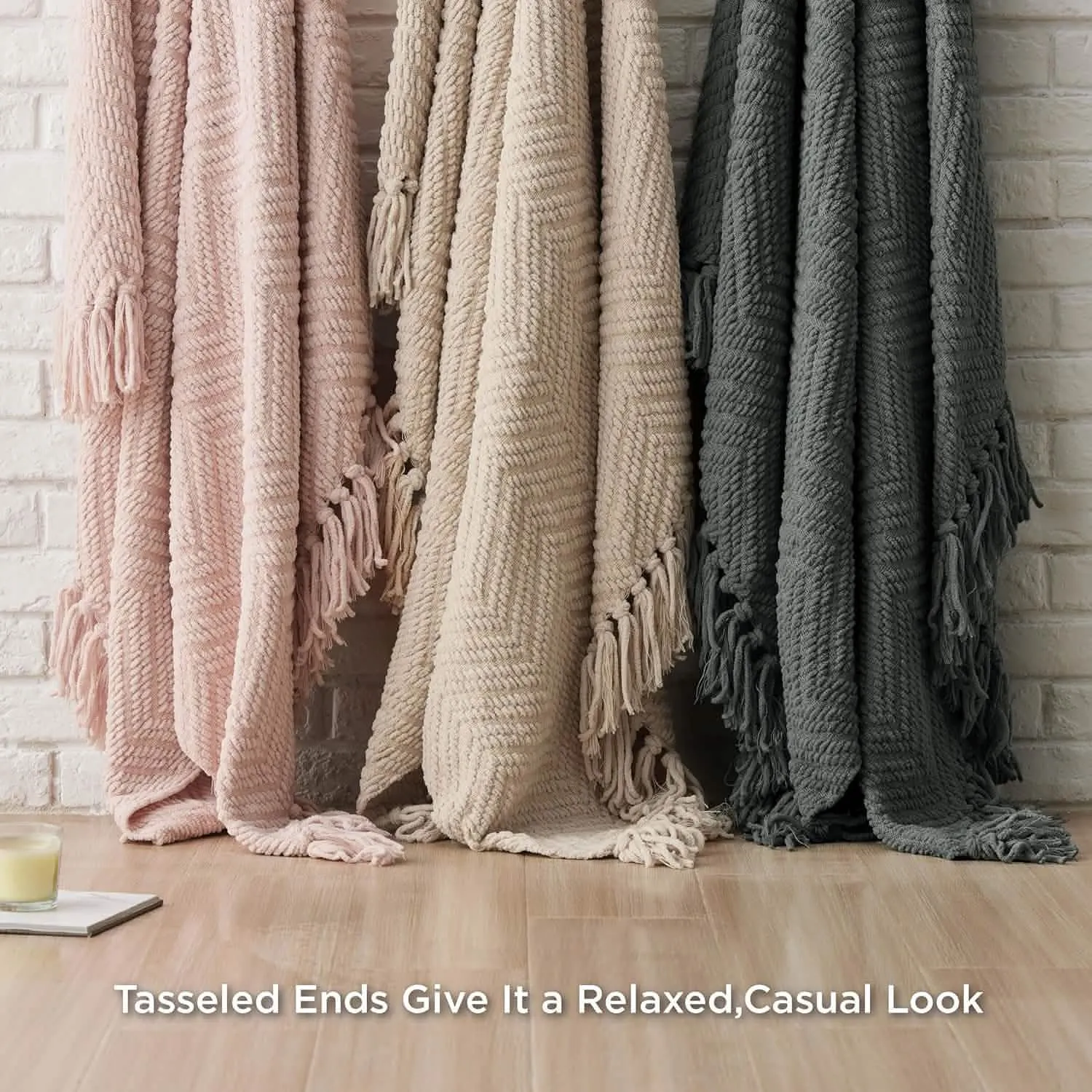 GentleSoft Versatile Knit Woven Chenille Blanket