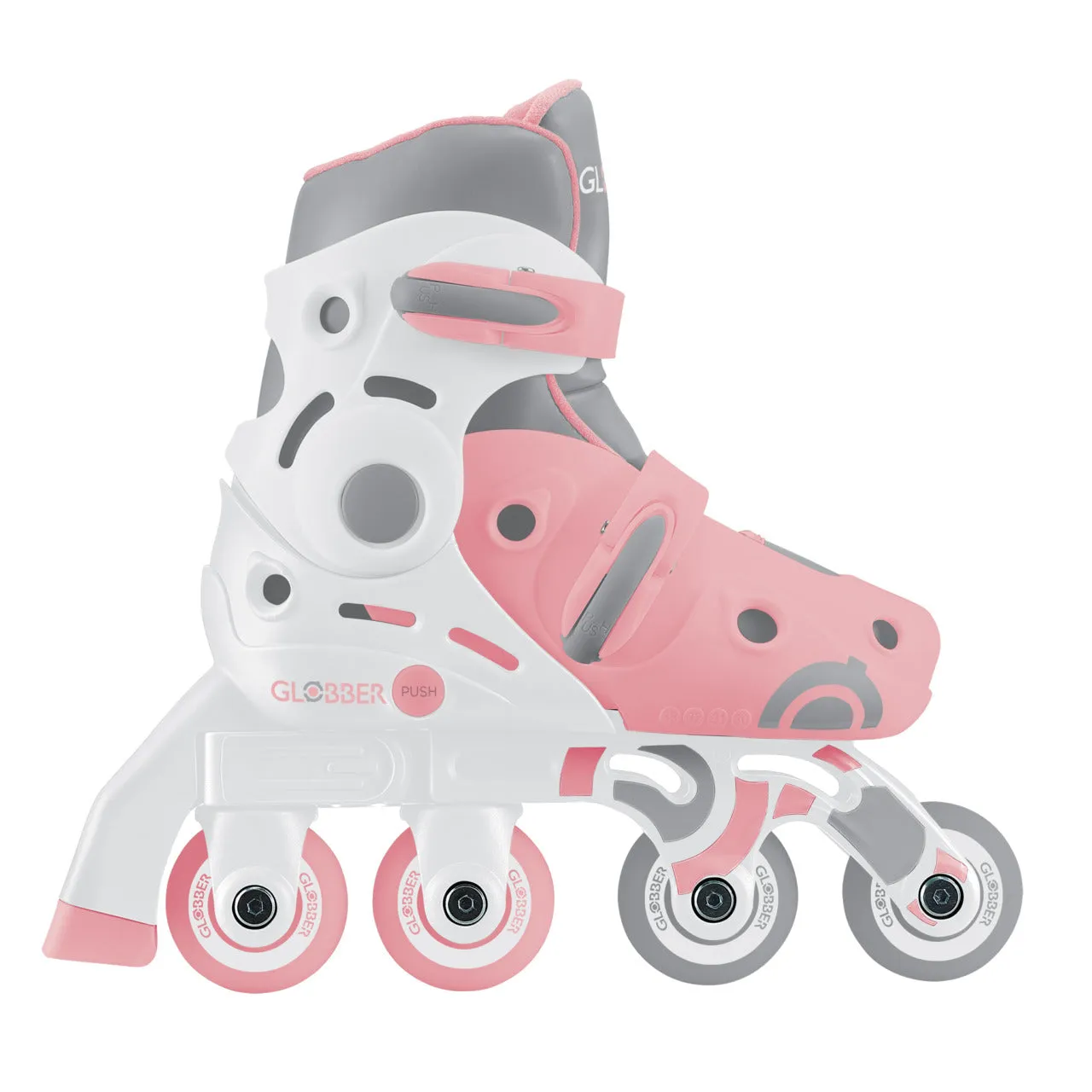 Globber Learning Inline Skates 2 In 1 - Pastel Pink