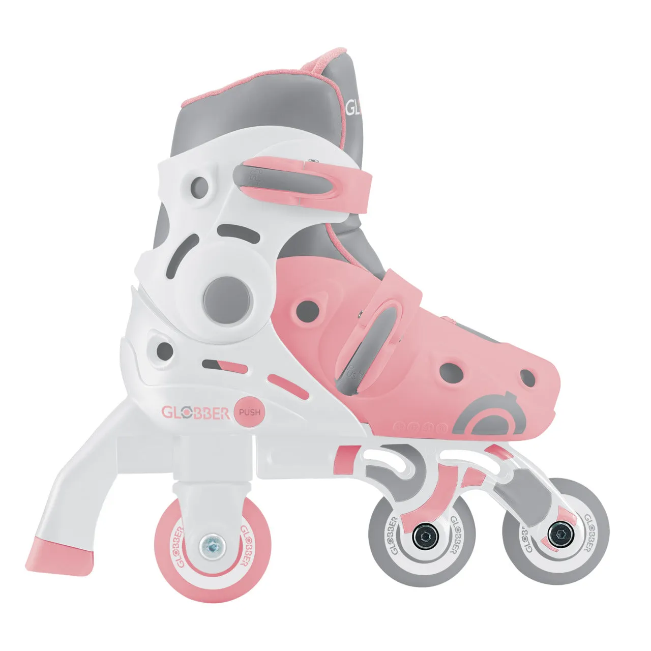 Globber Learning Inline Skates 2 In 1 - Pastel Pink